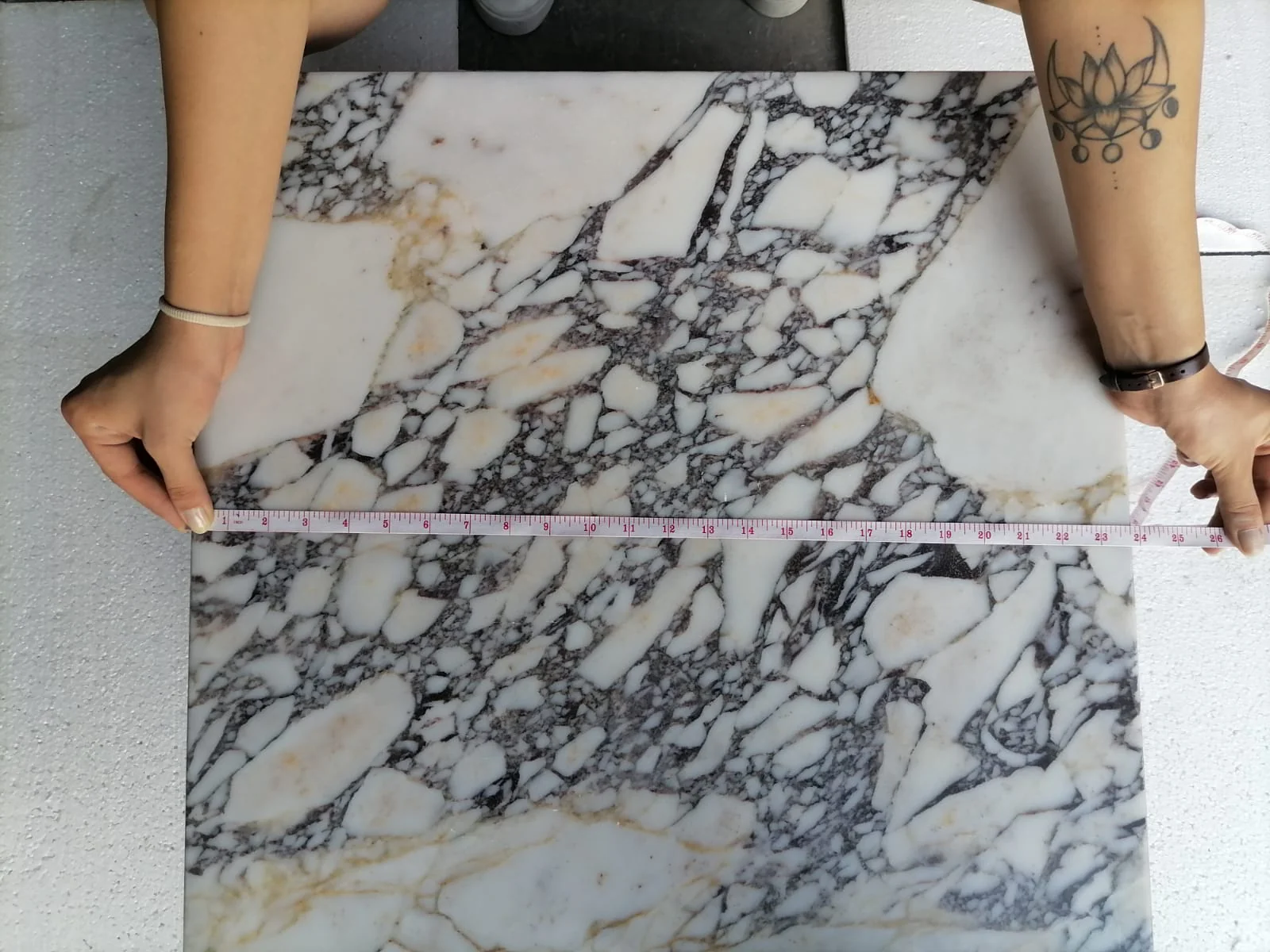 Calacatta Viola Marble Rectangular Prism Block Design Coffee Table (W)24" (L)24" (H)12" - Image 10