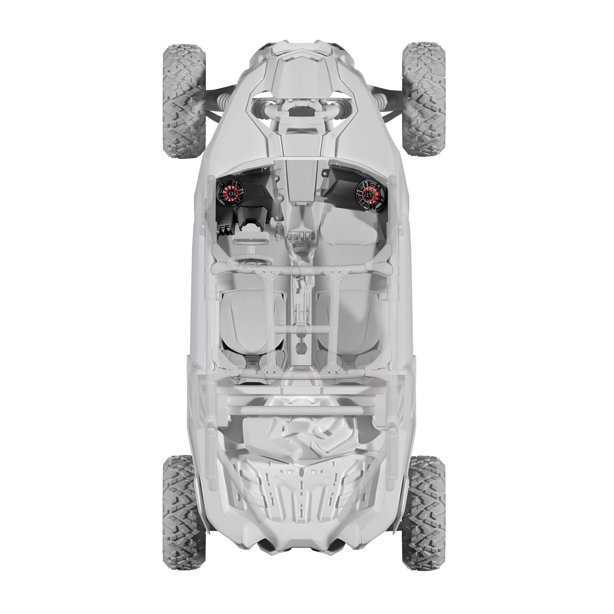 Can-Am Maverick X3 Dashboard Panel Loaded with 6.5" Speaker and RGB Lights - Image 4
