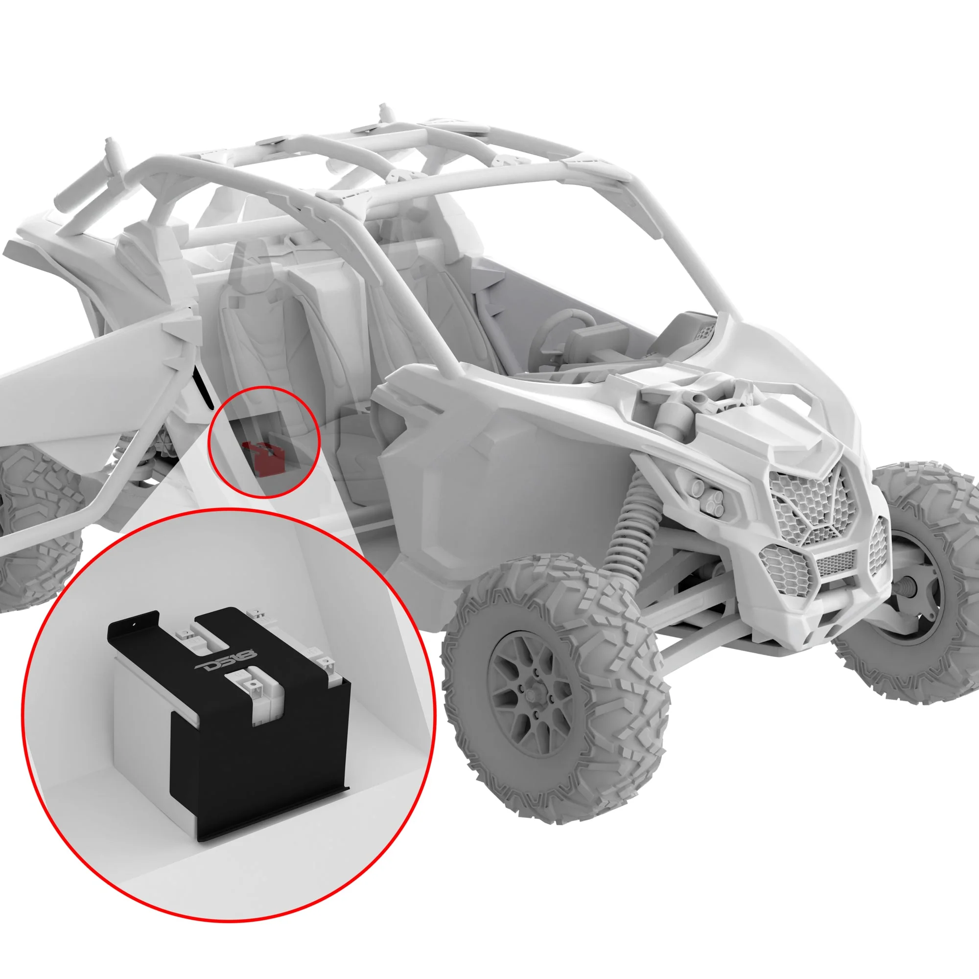Can-Am Maverick X3 Second Battery Upgrade Kit with  Lithium Battery - More Battery Reserve Power For Longer Lasting Audio - Image 2