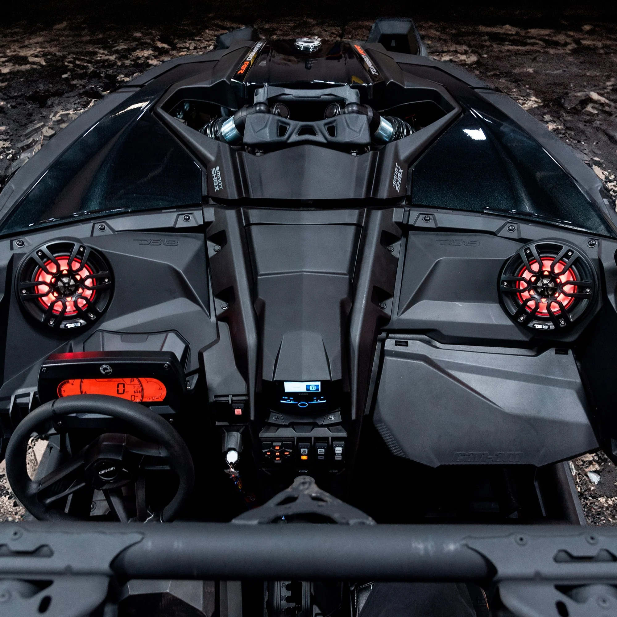 Can-Am Maverick X3 Stage 1 Dash Panel Speaker Enclosures - 1000 Watts MAX - Image 2