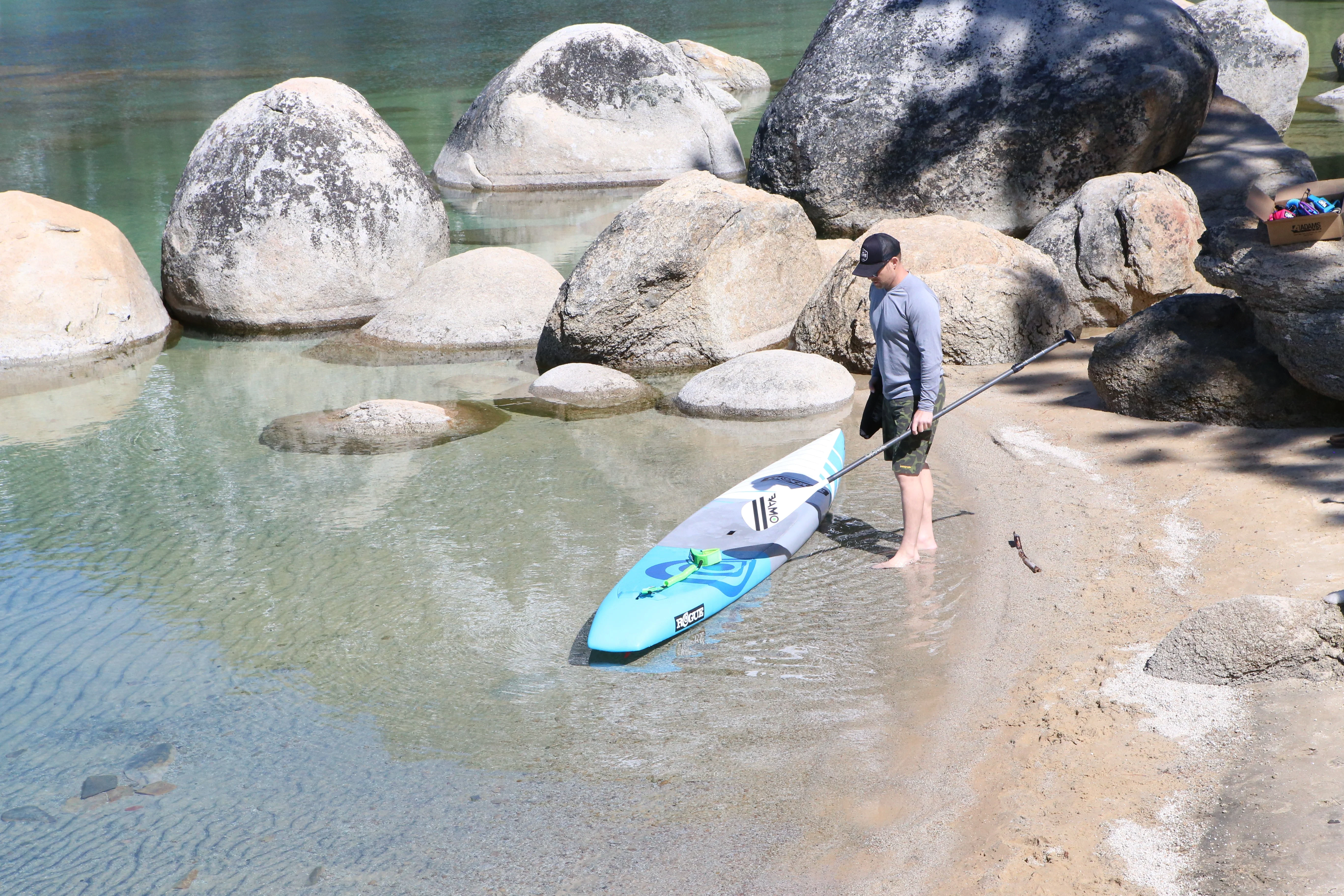 Carbon-Fiberglass Adjustable Paddle with ABS Edge  - White - Image 2