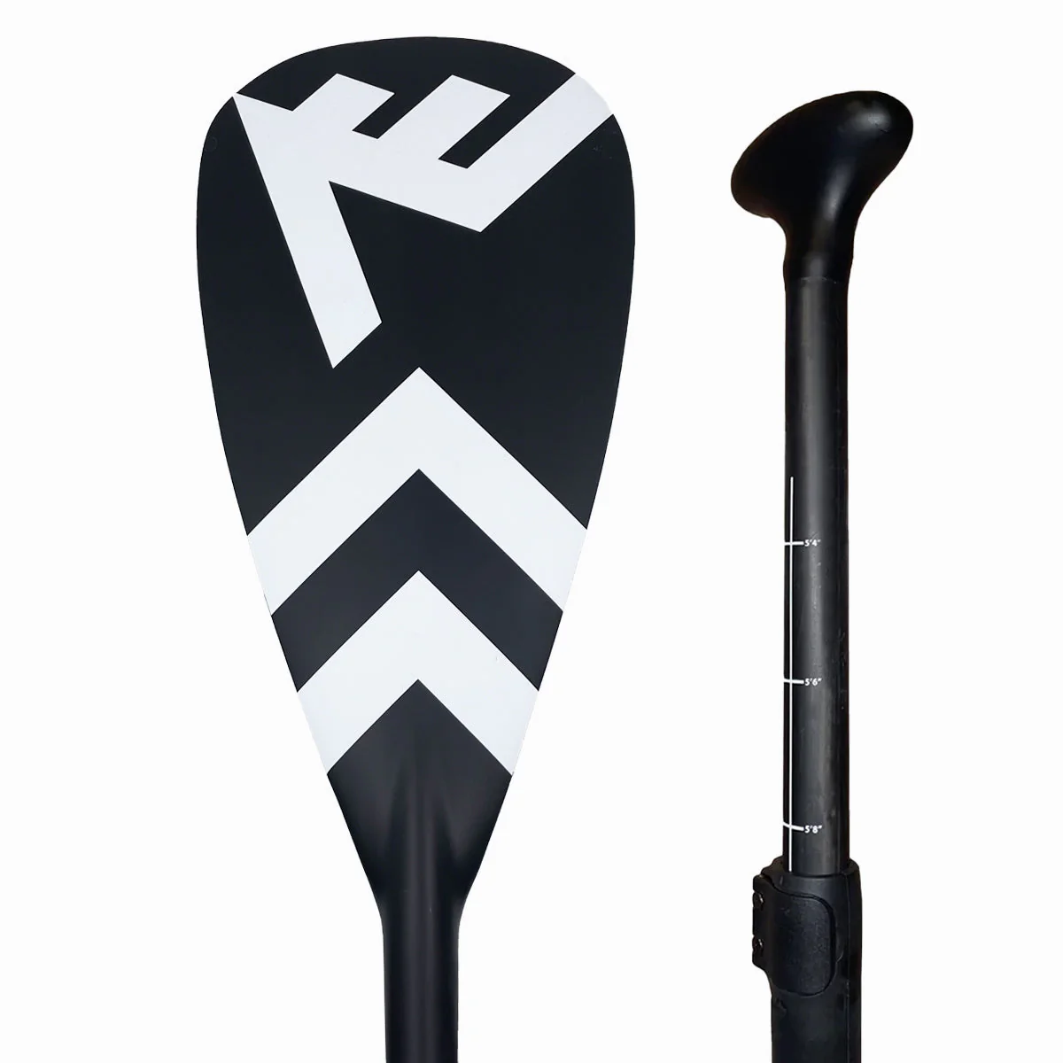 Carbon-Fiberglass Adjustable Paddle with ABS Edge  - White - Image 5