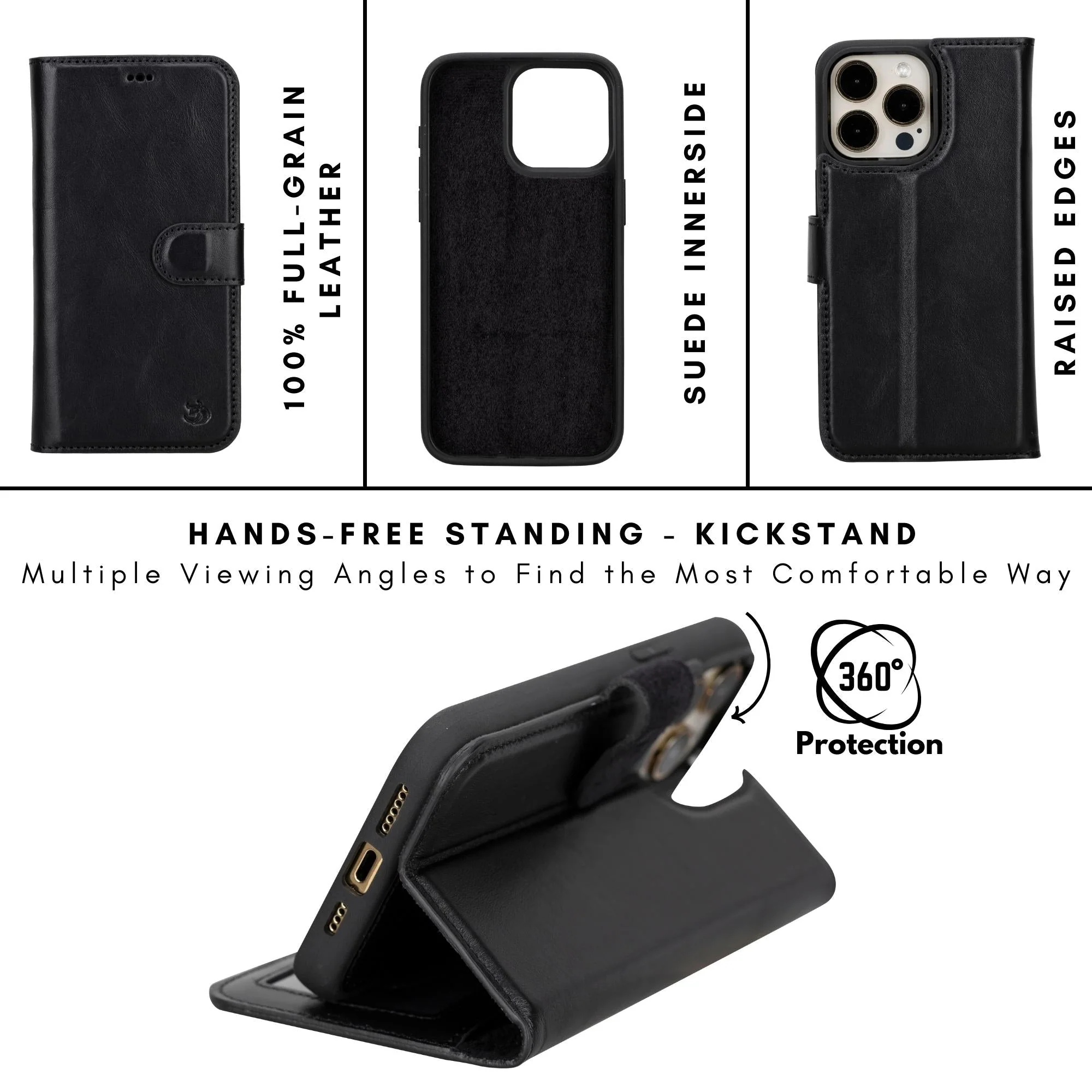 Casper iPhone 14 Series Detachable Leather Wallet Case - Image 102