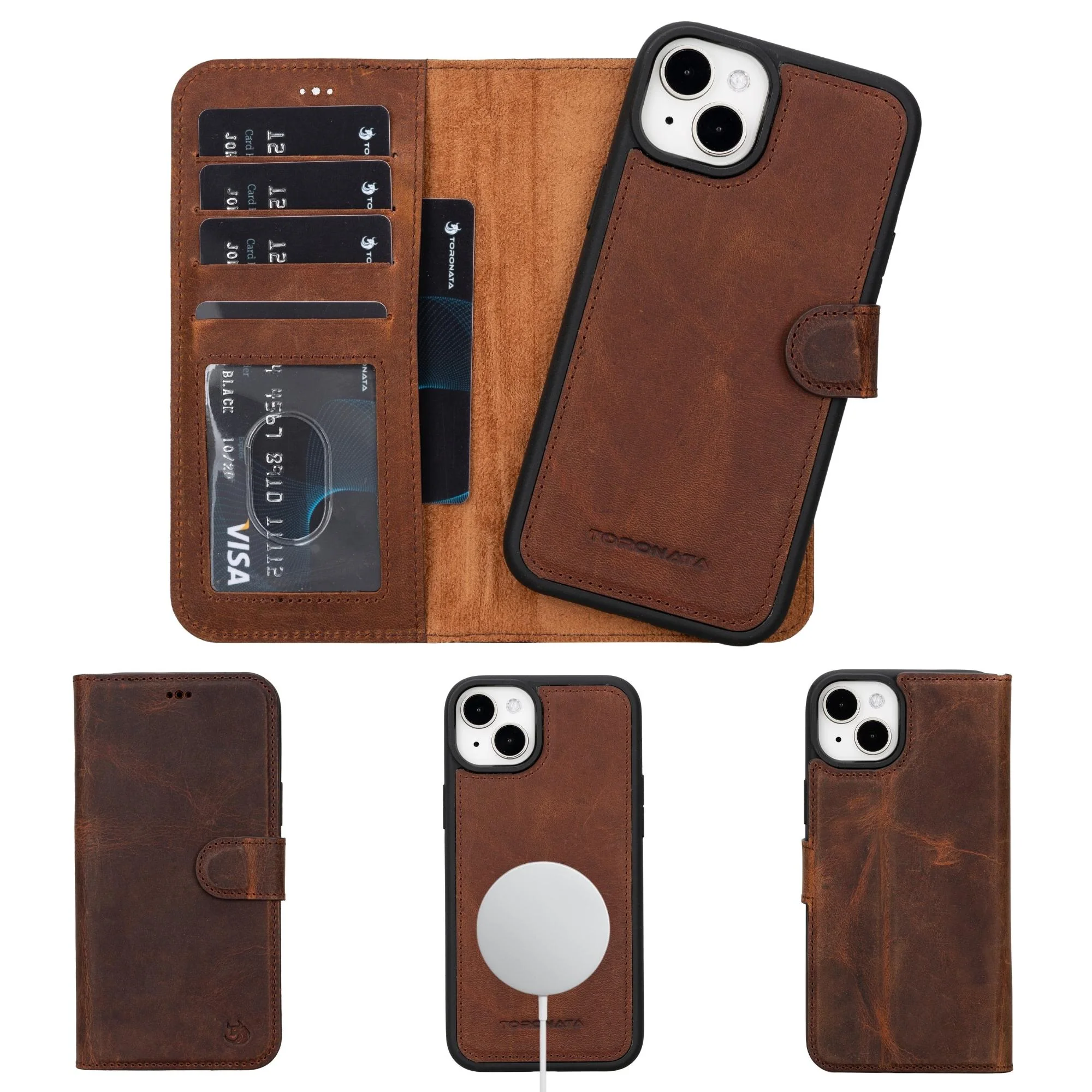 Casper iPhone 14 Series Detachable Leather Wallet Case - Image 111
