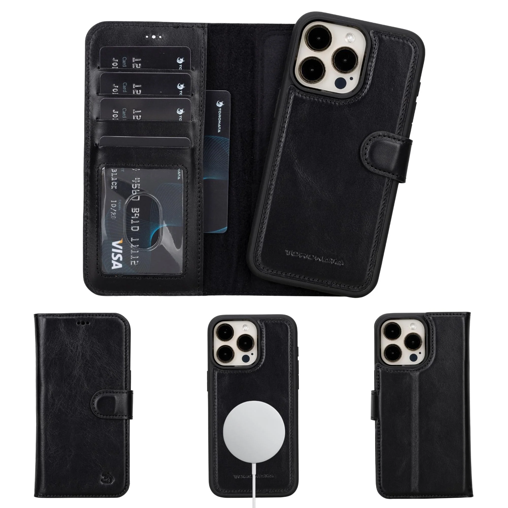 Casper iPhone 14 Series Detachable Leather Wallet Case - Image 12