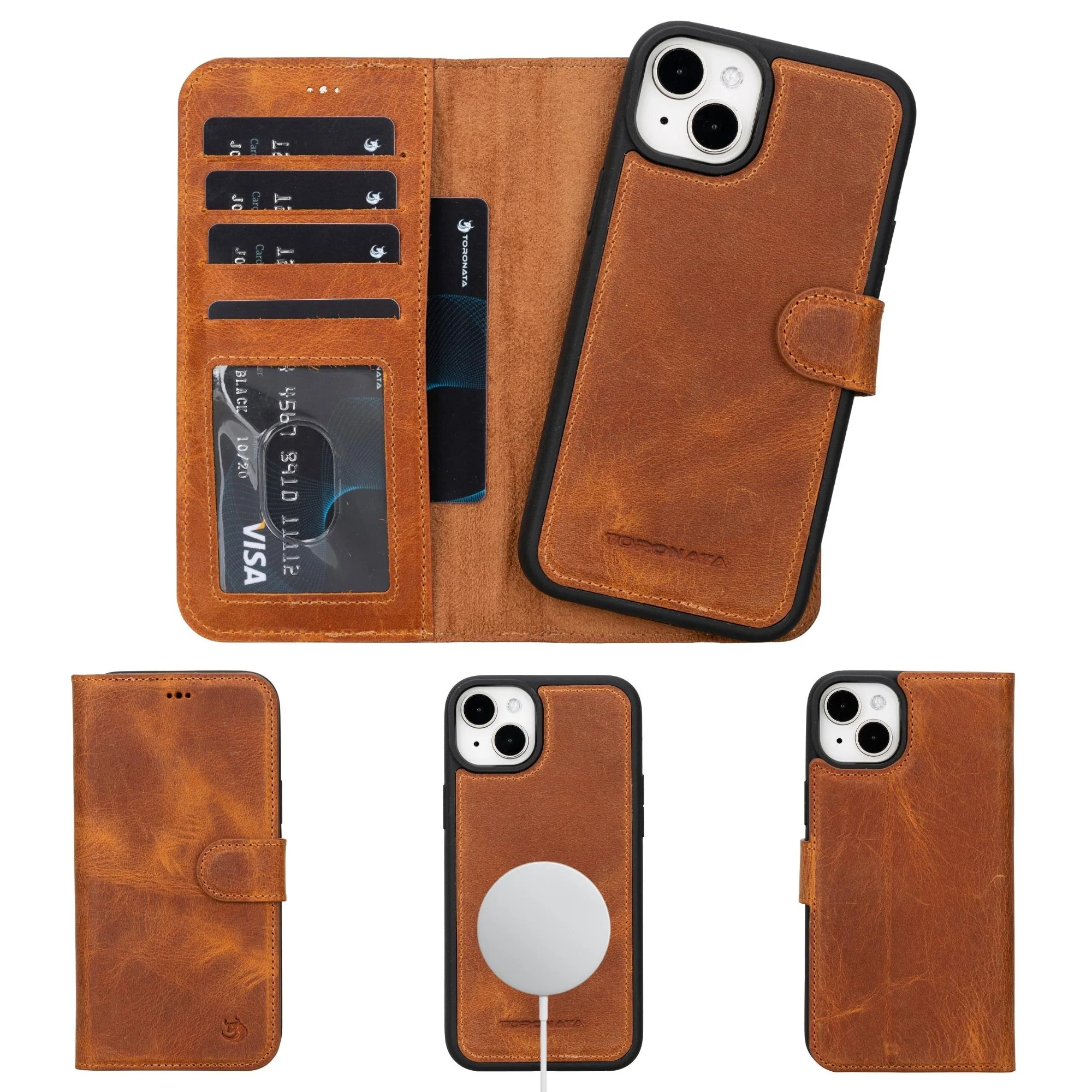 Casper iPhone 14 Series Detachable Leather Wallet Case - Image 122