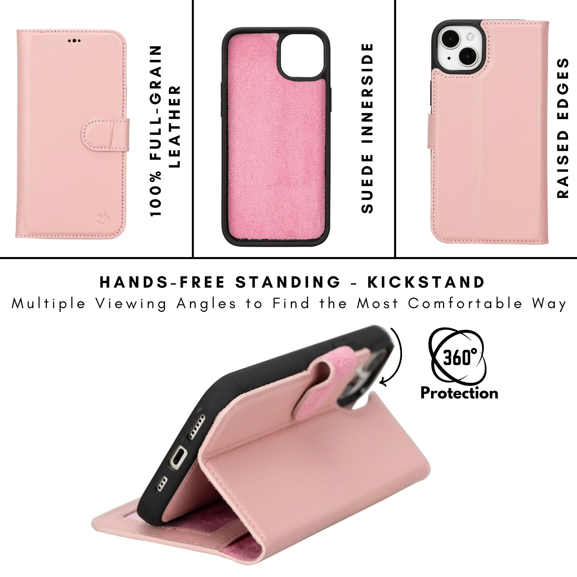 Casper iPhone 14 Series Detachable Leather Wallet Case - Image 135