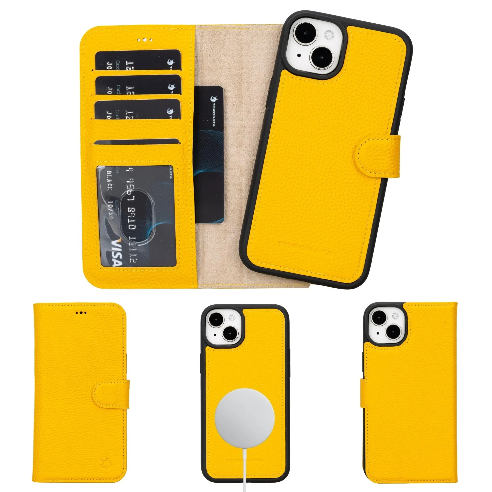 Casper iPhone 14 Series Detachable Leather Wallet Case - Image 143