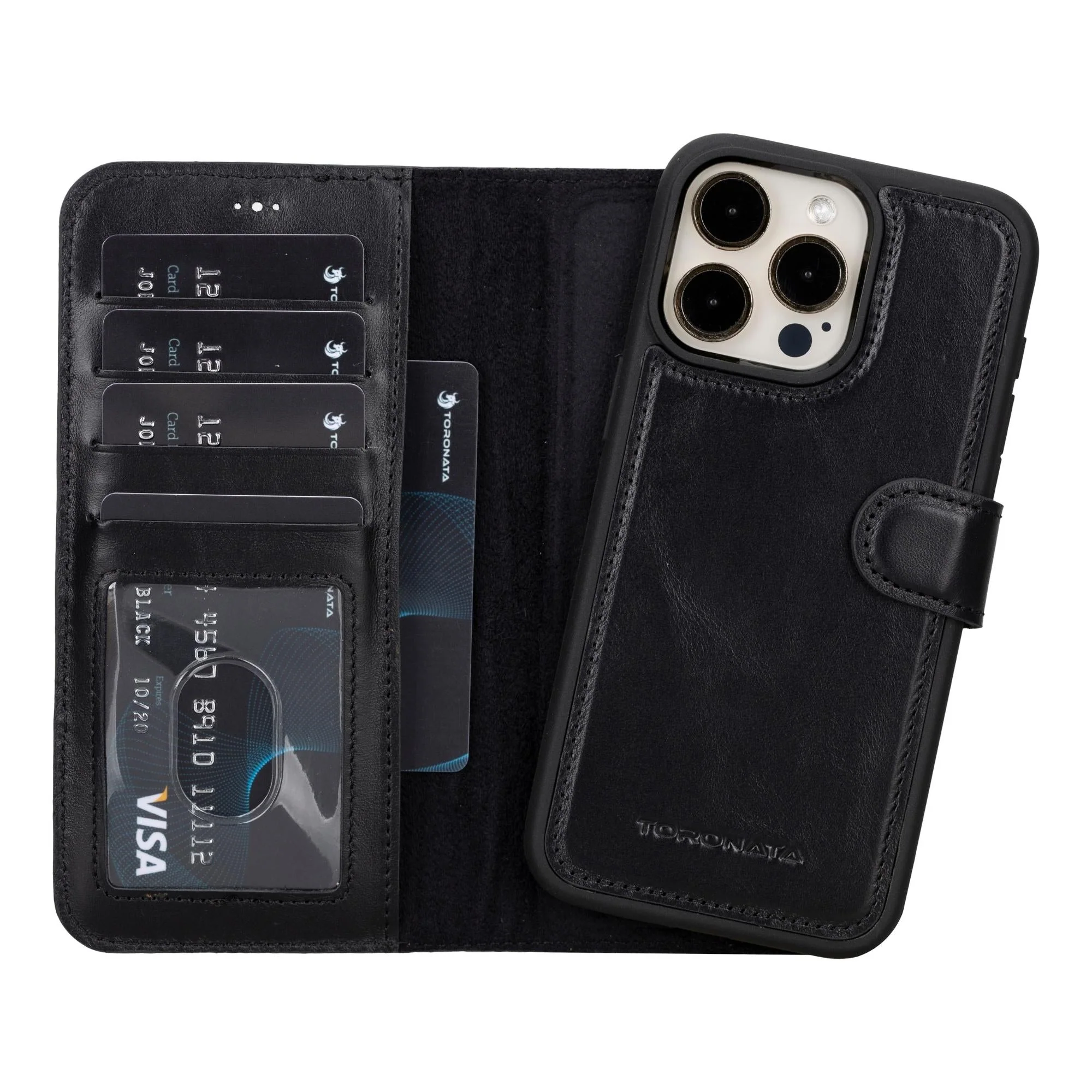 Casper iPhone 14 Series Detachable Leather Wallet Case - Image 15