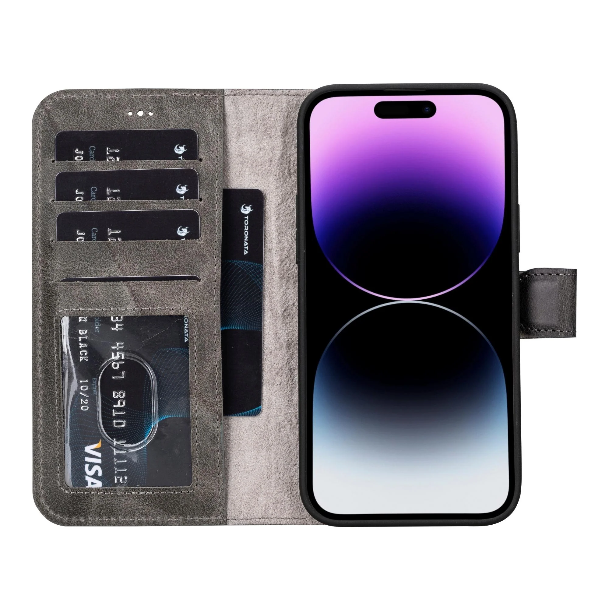 Casper iPhone 14 Series Detachable Leather Wallet Case - Image 169