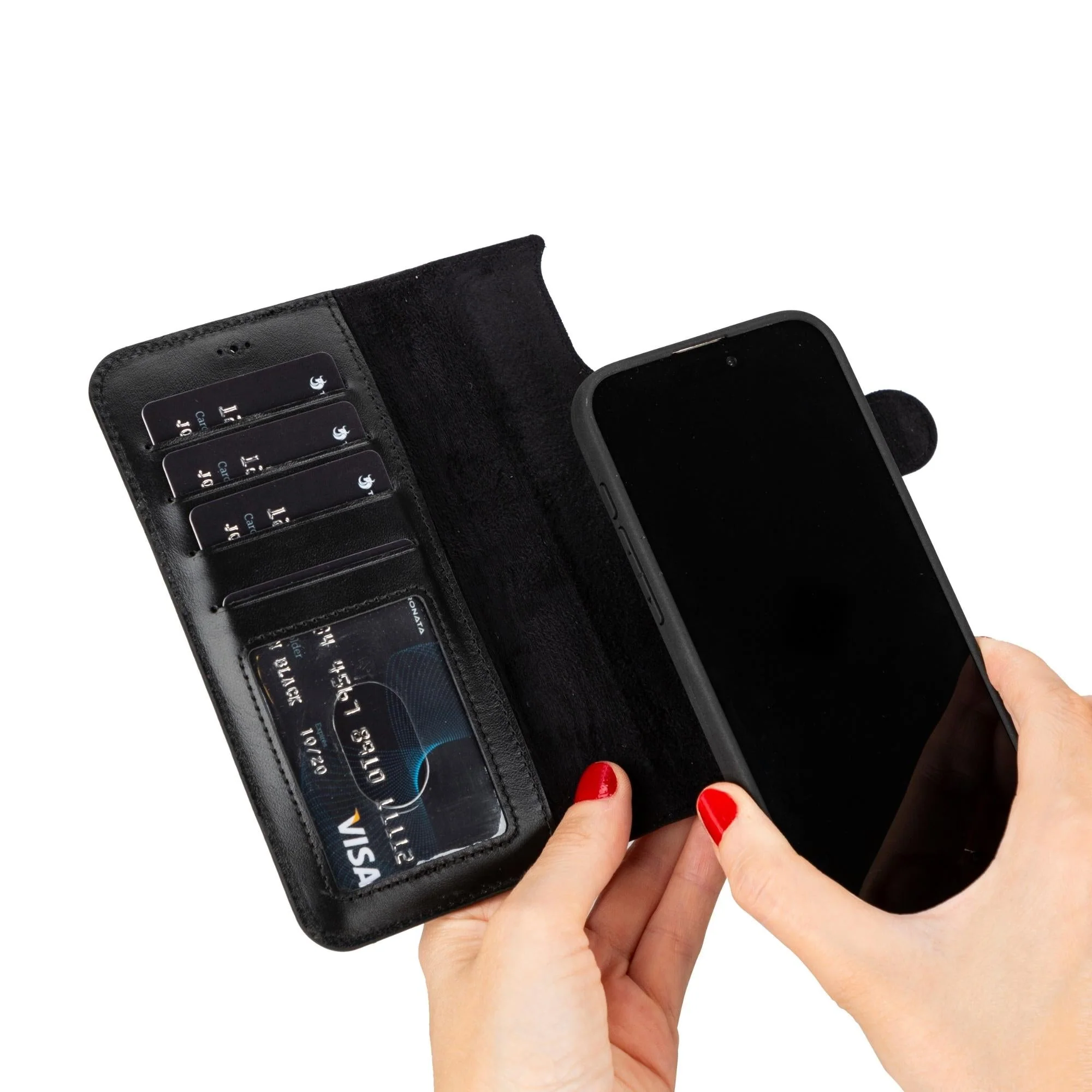 Casper iPhone 14 Series Detachable Leather Wallet Case - Image 18