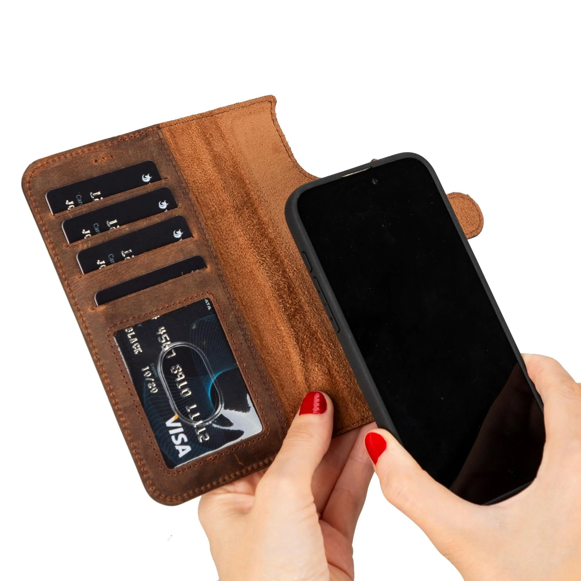 Casper iPhone 14 Series Detachable Leather Wallet Case - Image 29