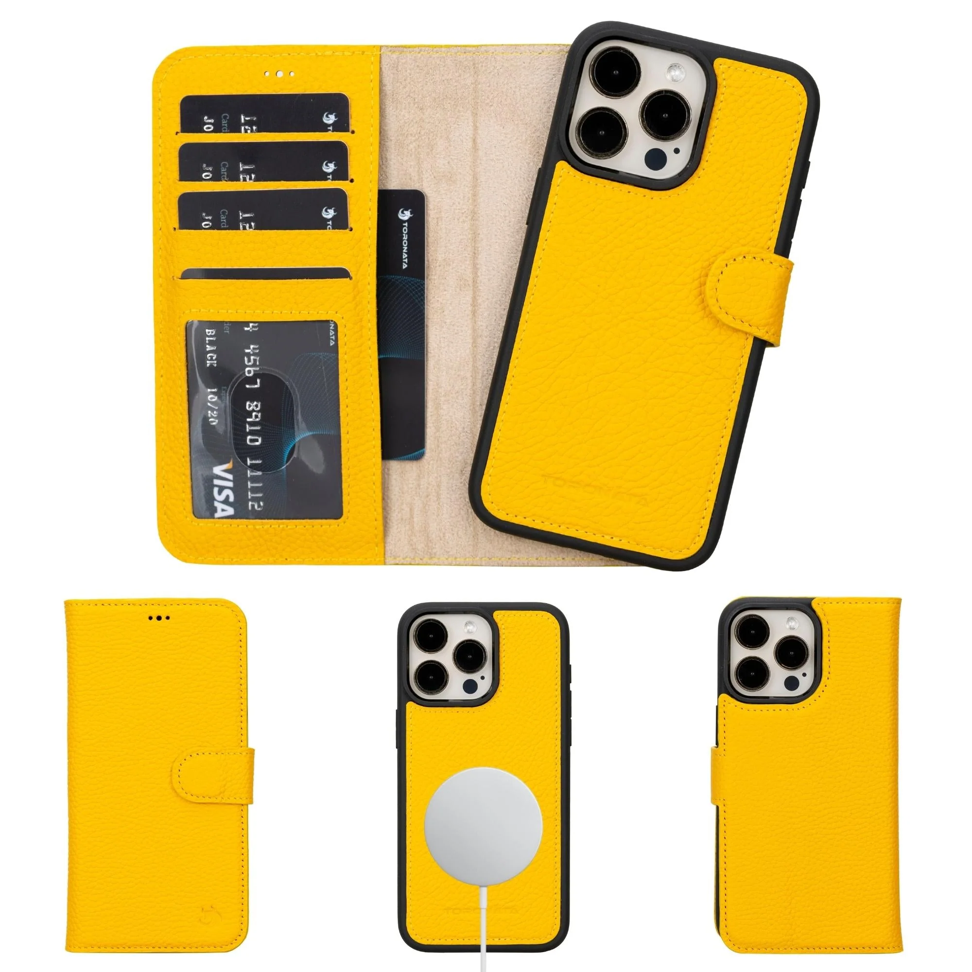 Casper iPhone 14 Series Detachable Leather Wallet Case - Image 56