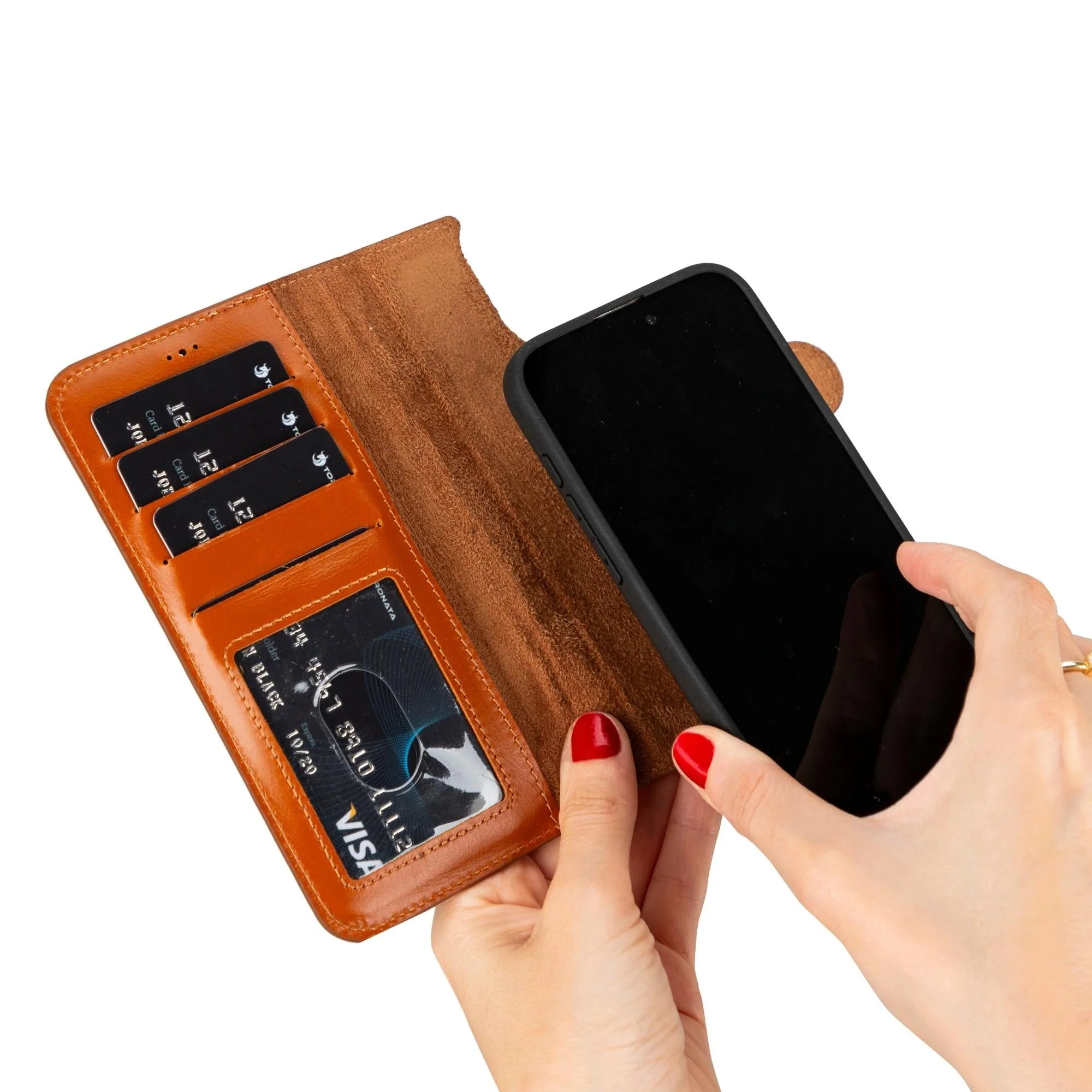 Casper iPhone 14 Series Detachable Leather Wallet Case - Image 6