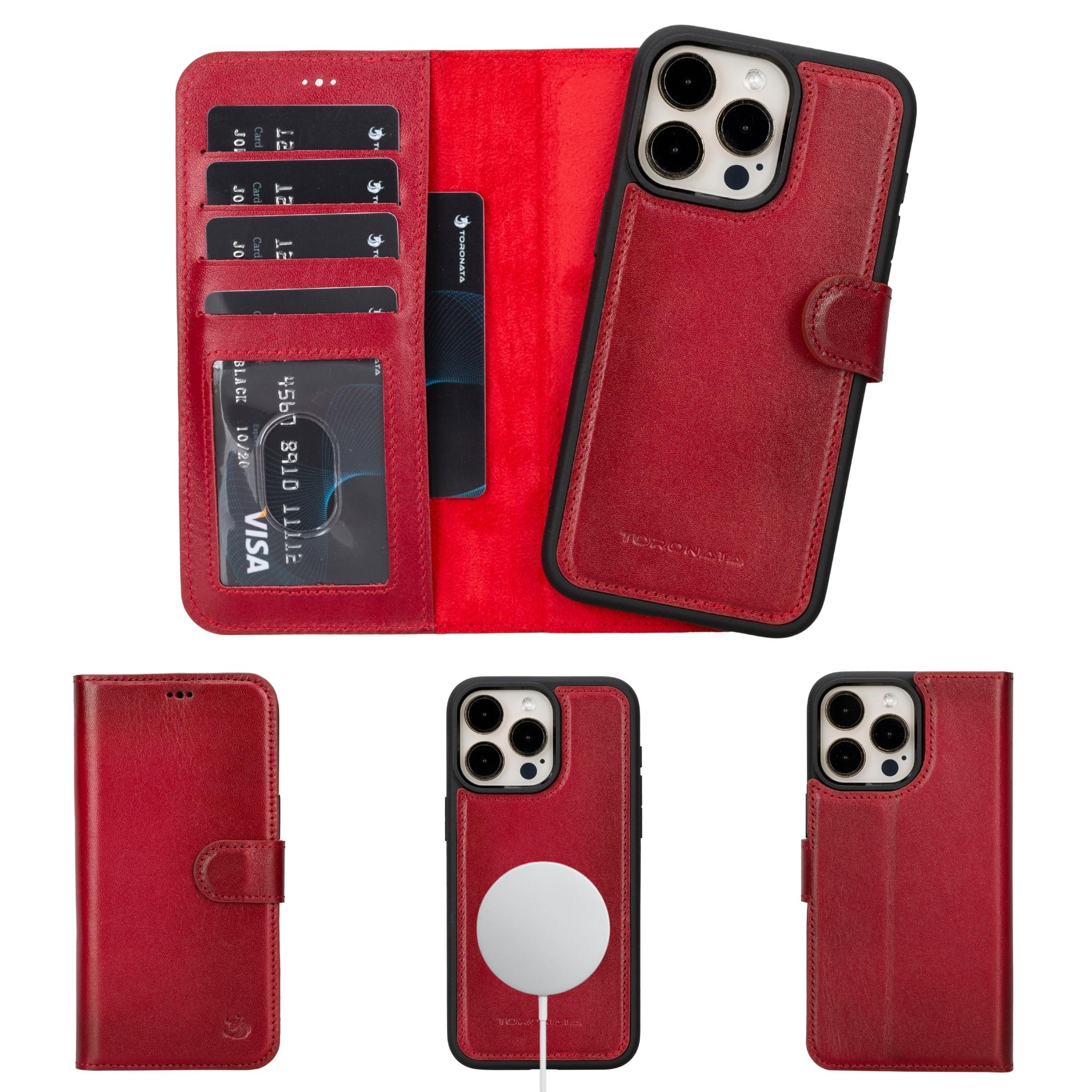 Casper iPhone 14 Series Detachable Leather Wallet Case - Image 67