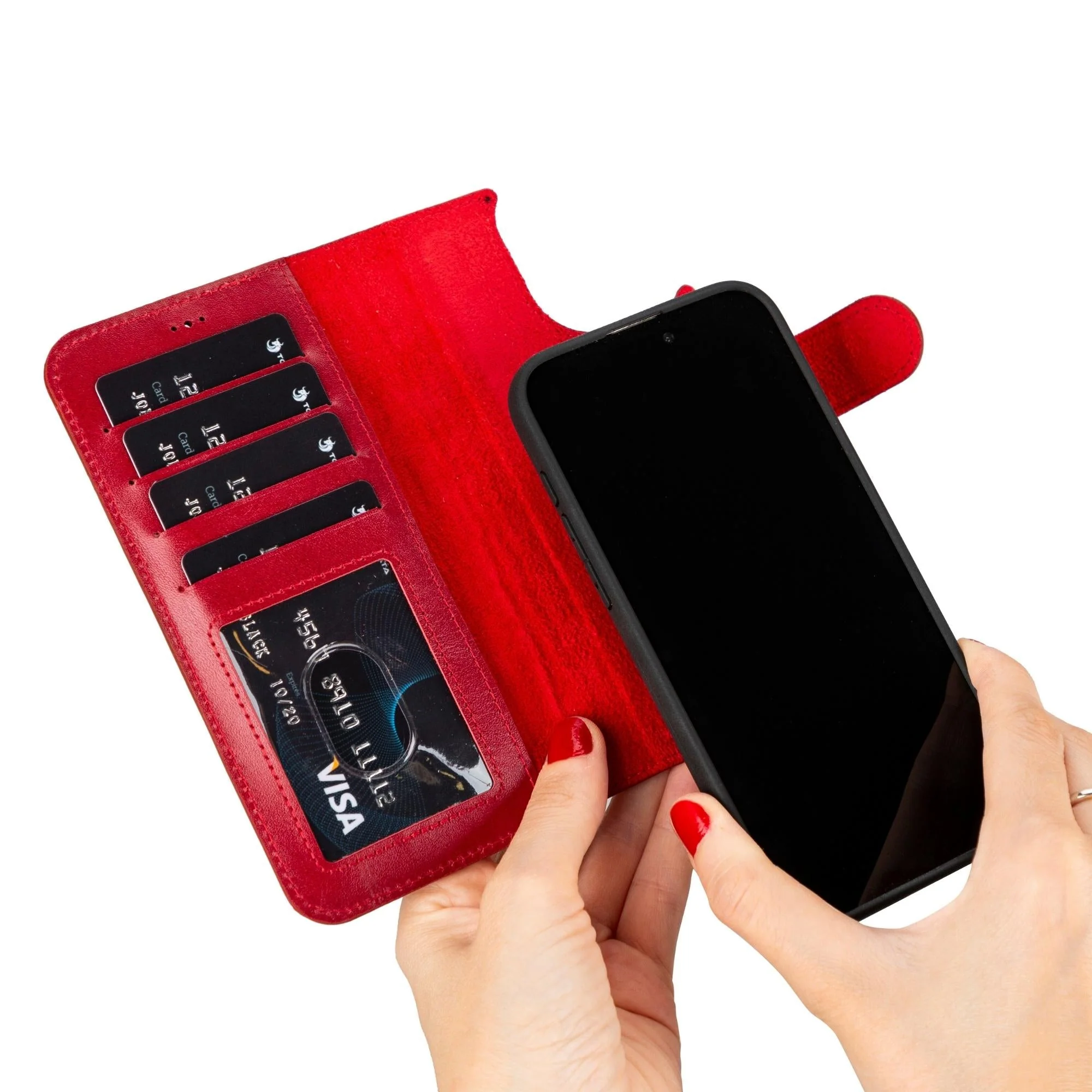 Casper iPhone 14 Series Detachable Leather Wallet Case - Image 73