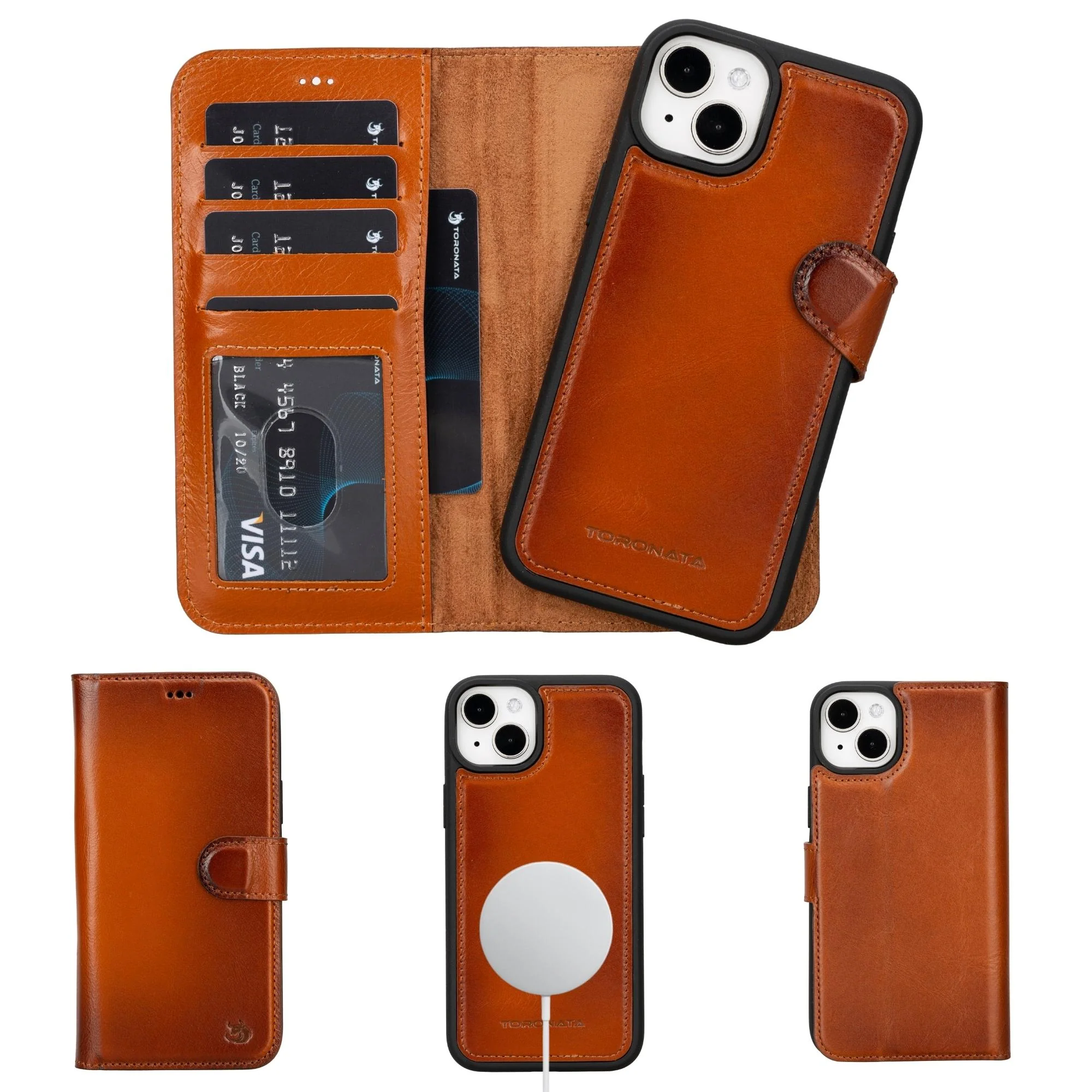 Casper iPhone 14 Series Detachable Leather Wallet Case - Image 89