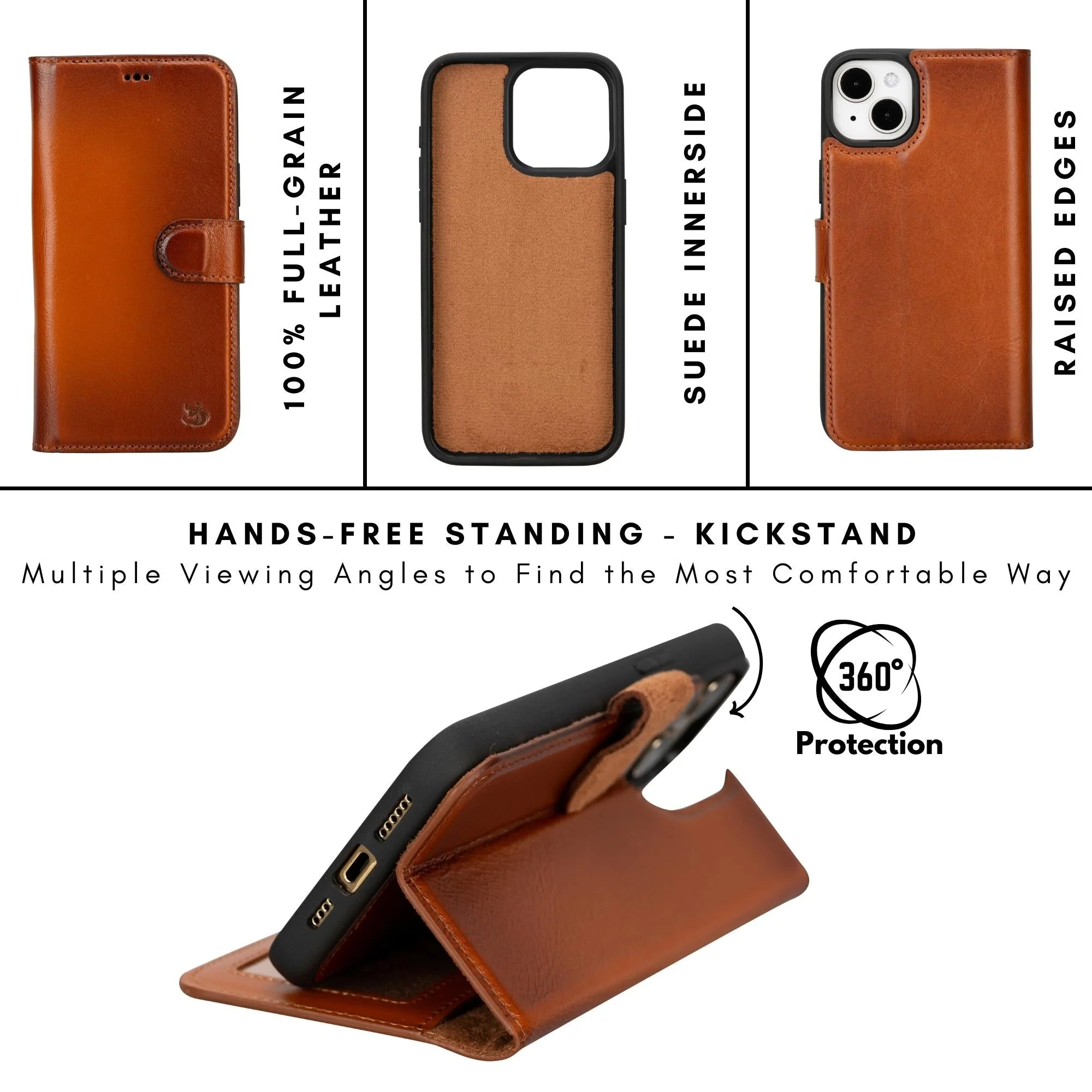 Casper iPhone 14 Series Detachable Leather Wallet Case - Image 91