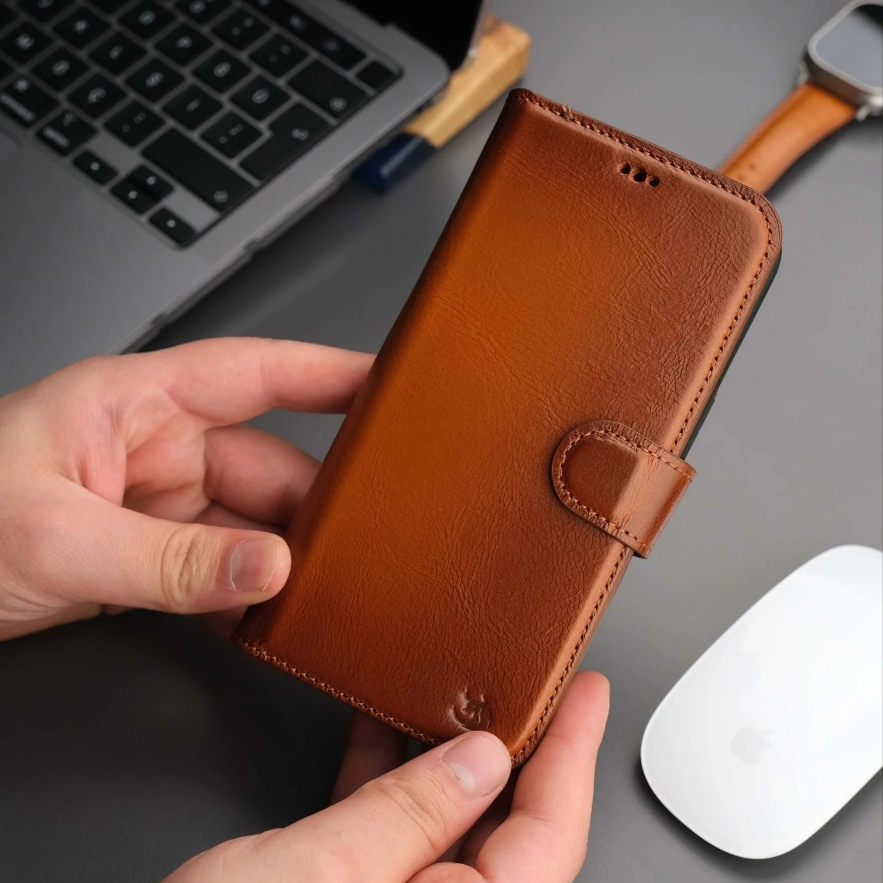 Casper iPhone 16 Plus Wallet Case Leather MagSafe - Image 2
