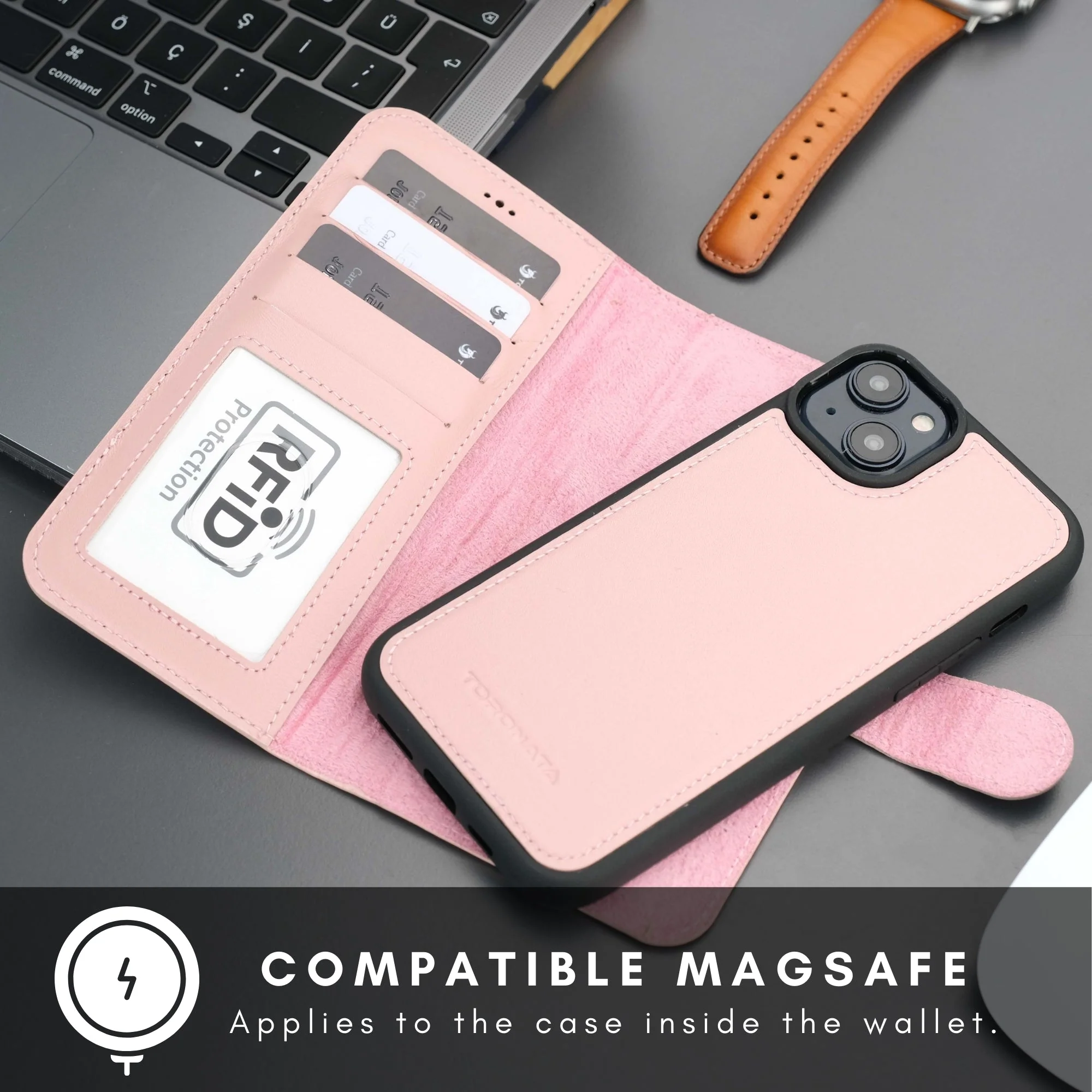 Casper iPhone 16 Plus Wallet Case Leather MagSafe - Image 51