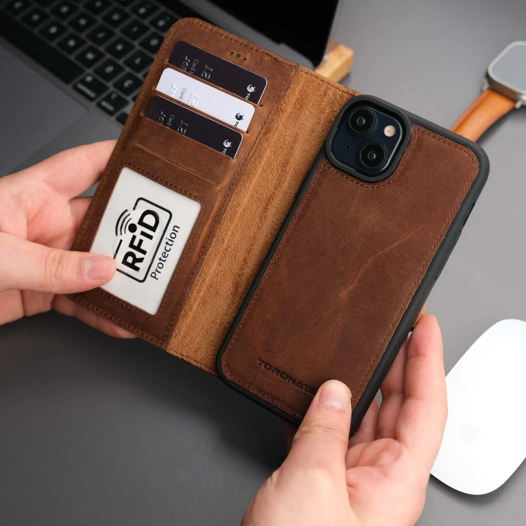 Casper iPhone 16 Plus Wallet Case Leather MagSafe - Image 9