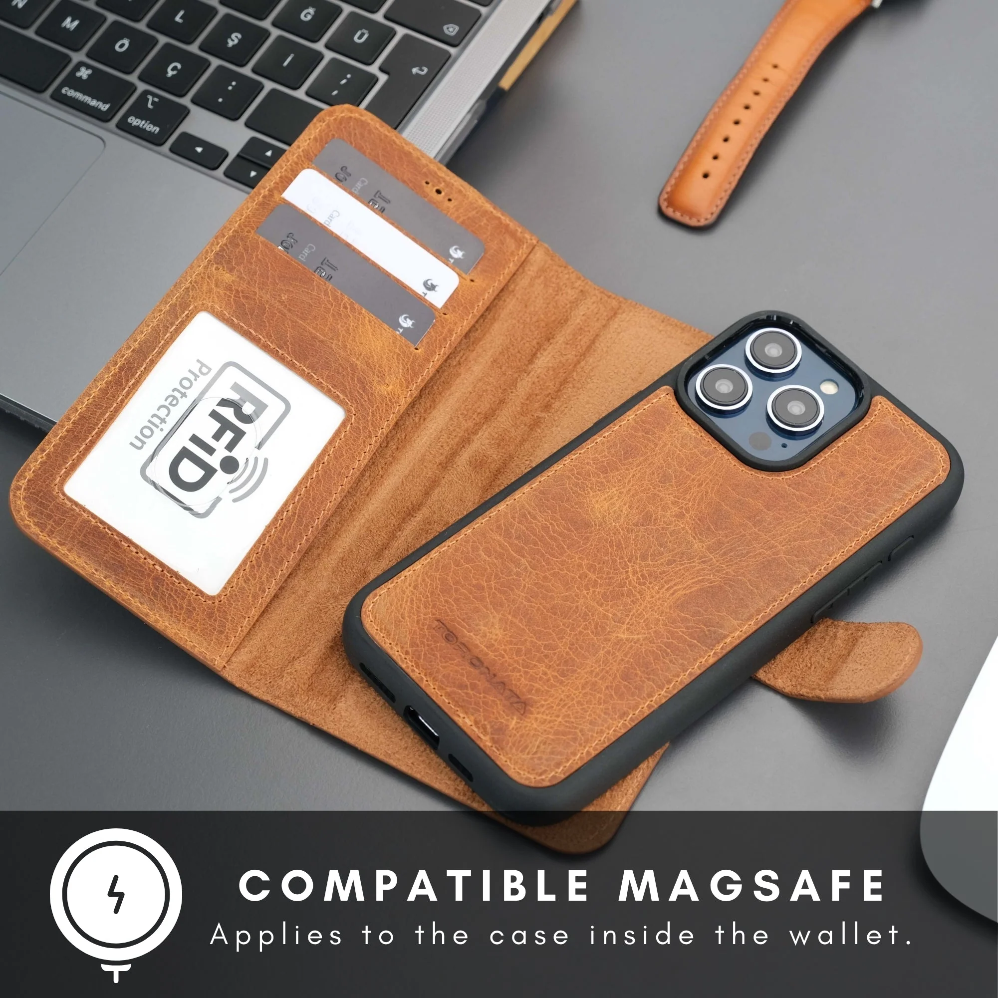 Casper iPhone 16 Pro Max Wallet Case Leather MagSafe - Image 28