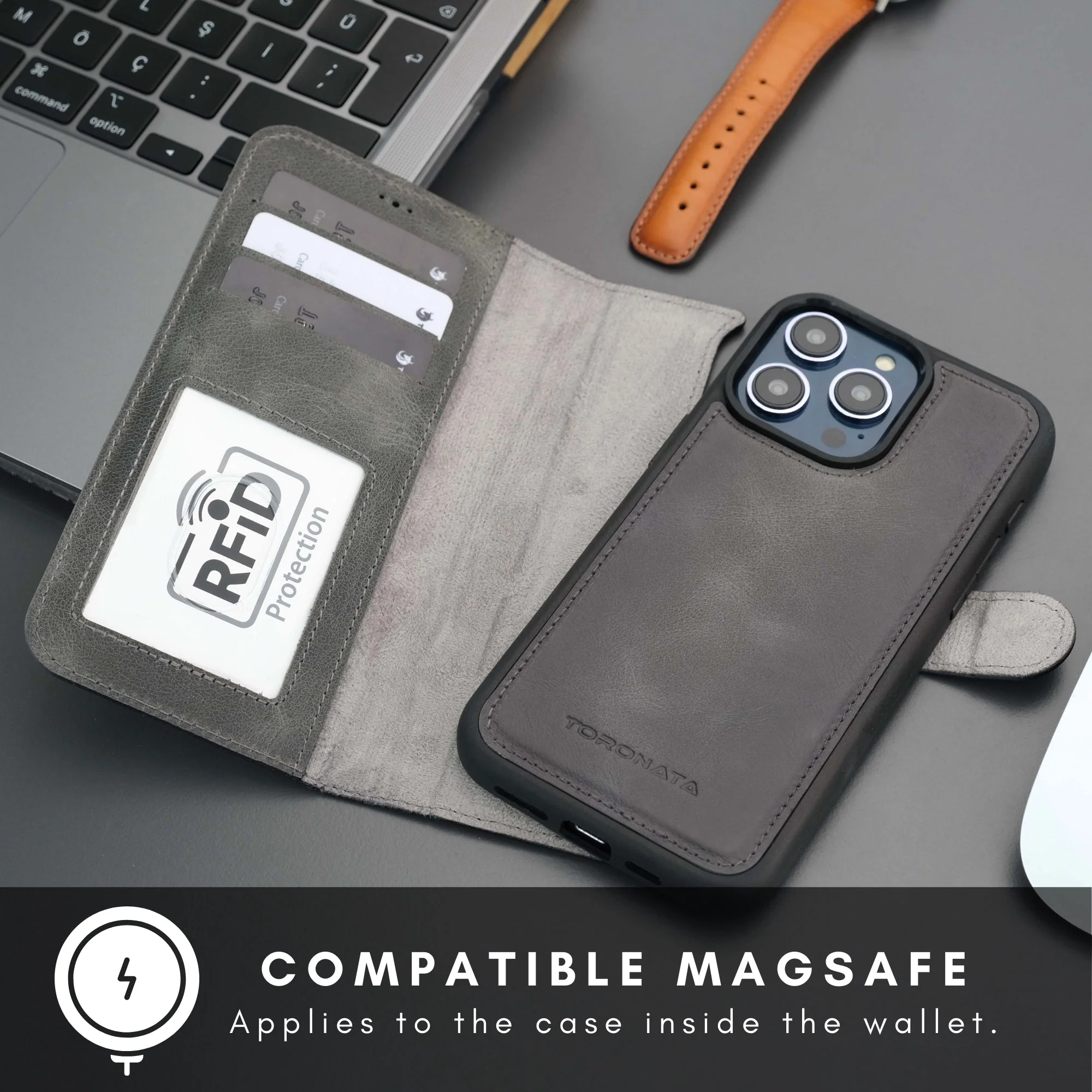 Casper iPhone 16 Pro Max Wallet Case Leather MagSafe - Image 35