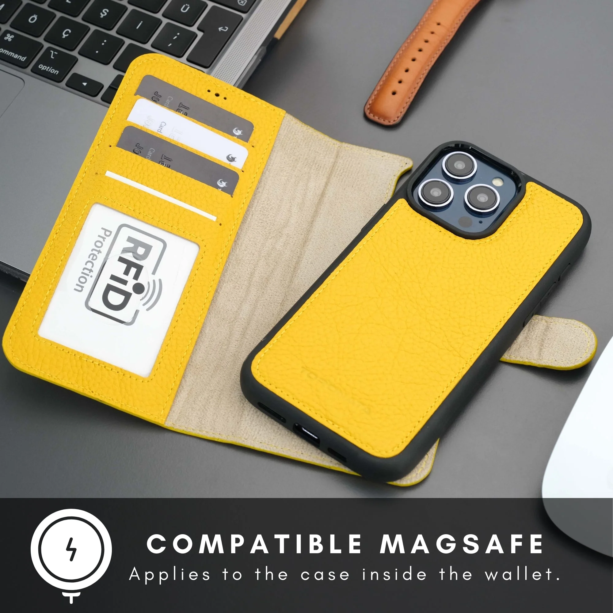 Casper iPhone 16 Pro Max Wallet Case Leather MagSafe - Image 59