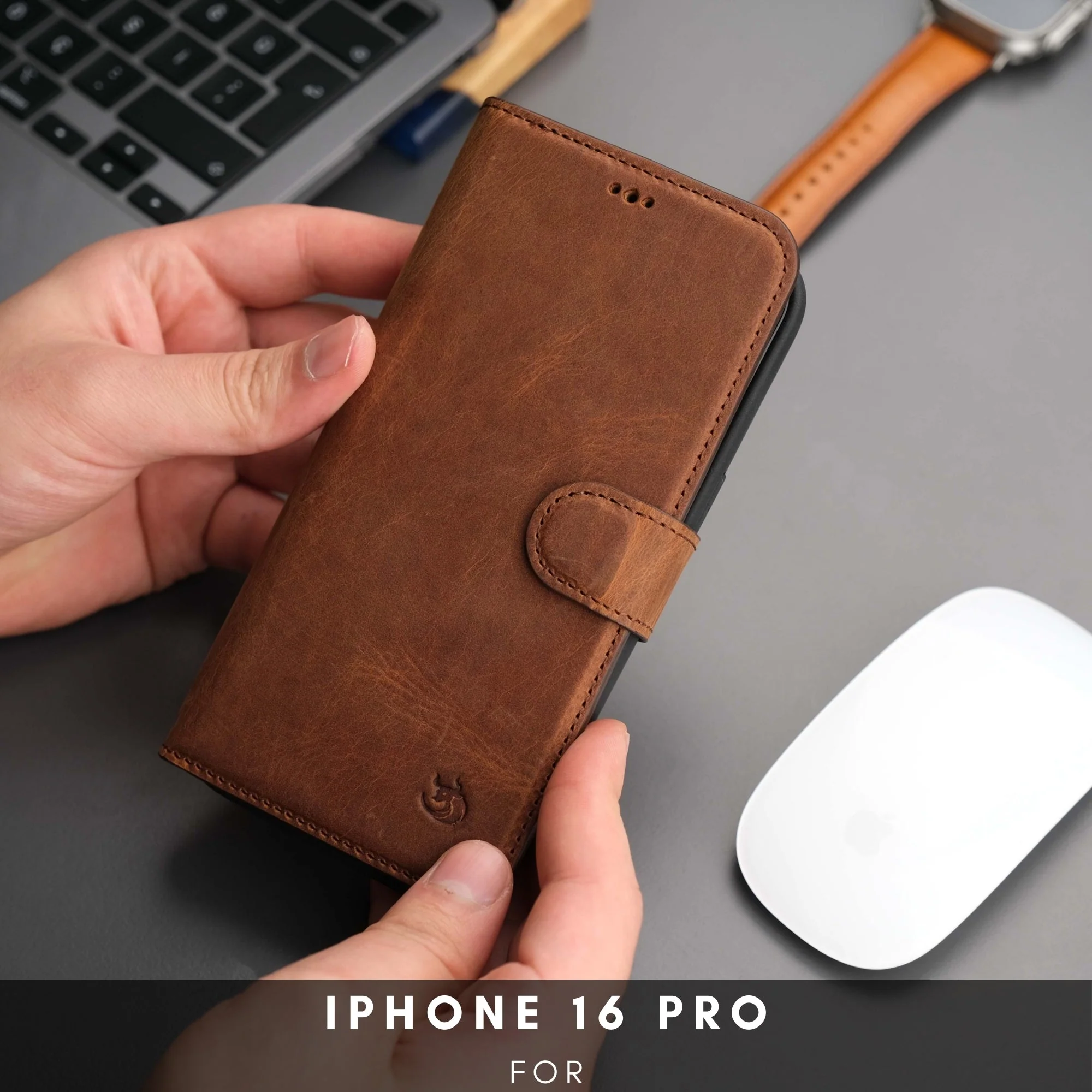 Casper iPhone 16 Pro Wallet Case Leather MagSafe - Image 10