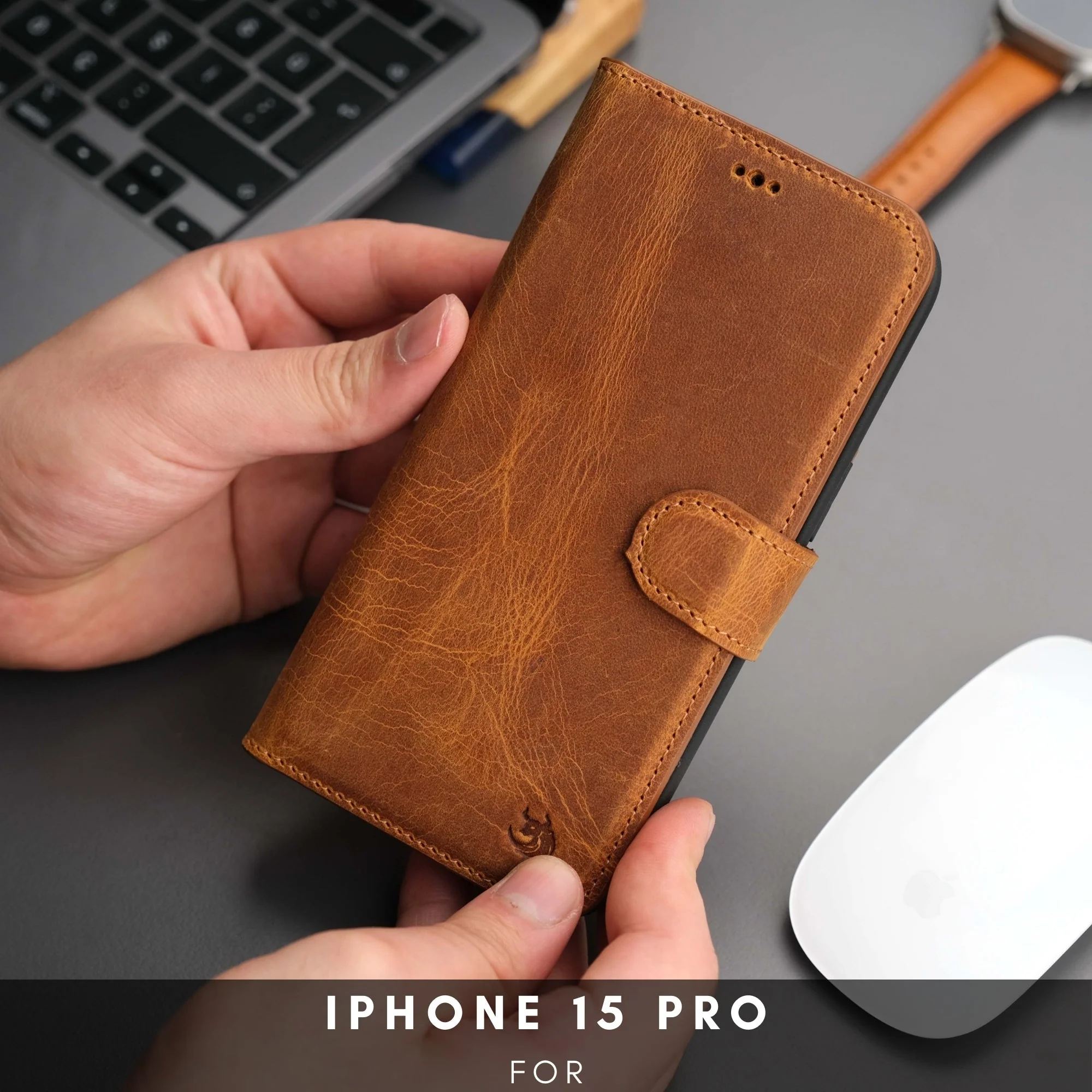 Casper iPhone 16 Pro Wallet Case Leather MagSafe - Image 26
