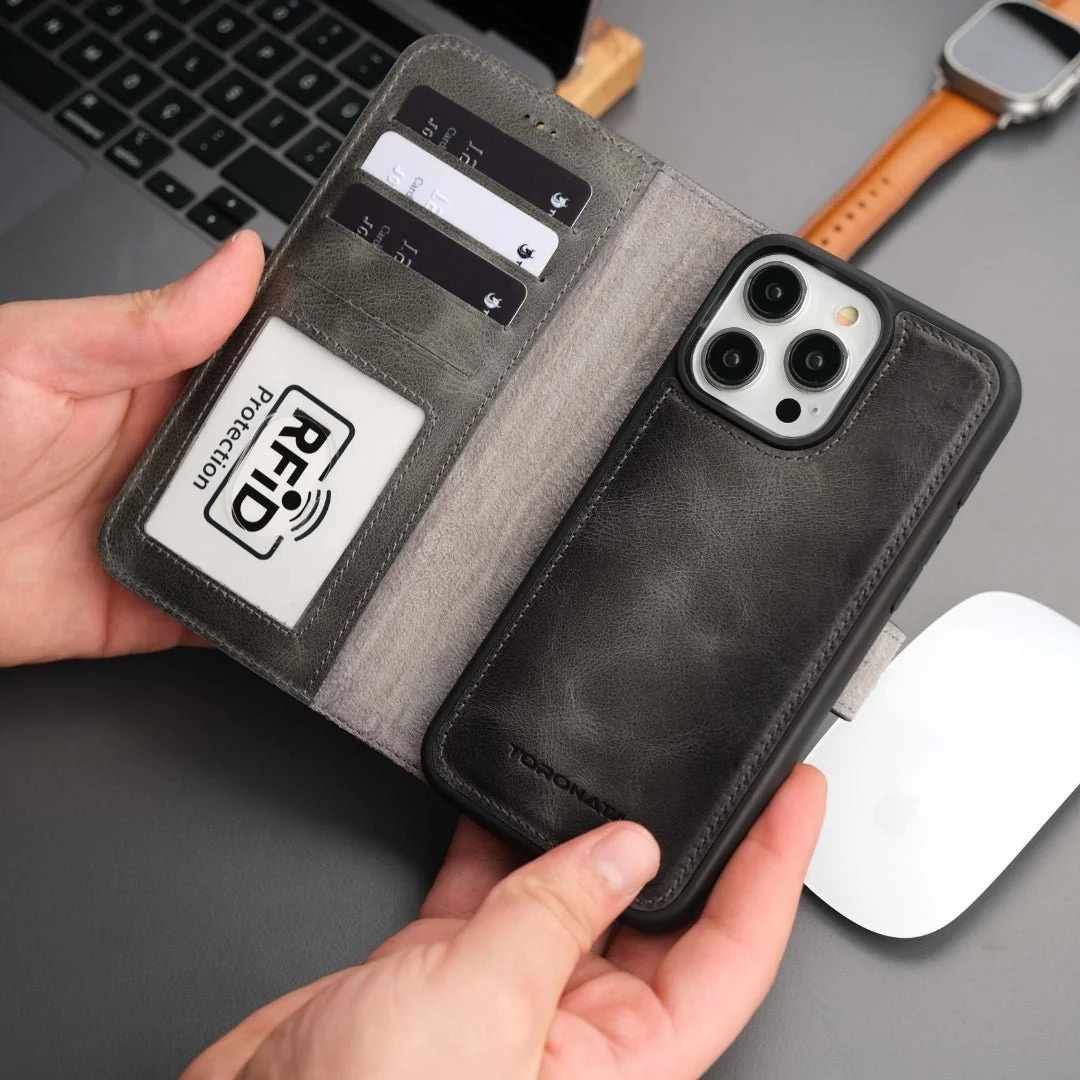 Casper iPhone 16 Pro Wallet Case Leather MagSafe - Image 33