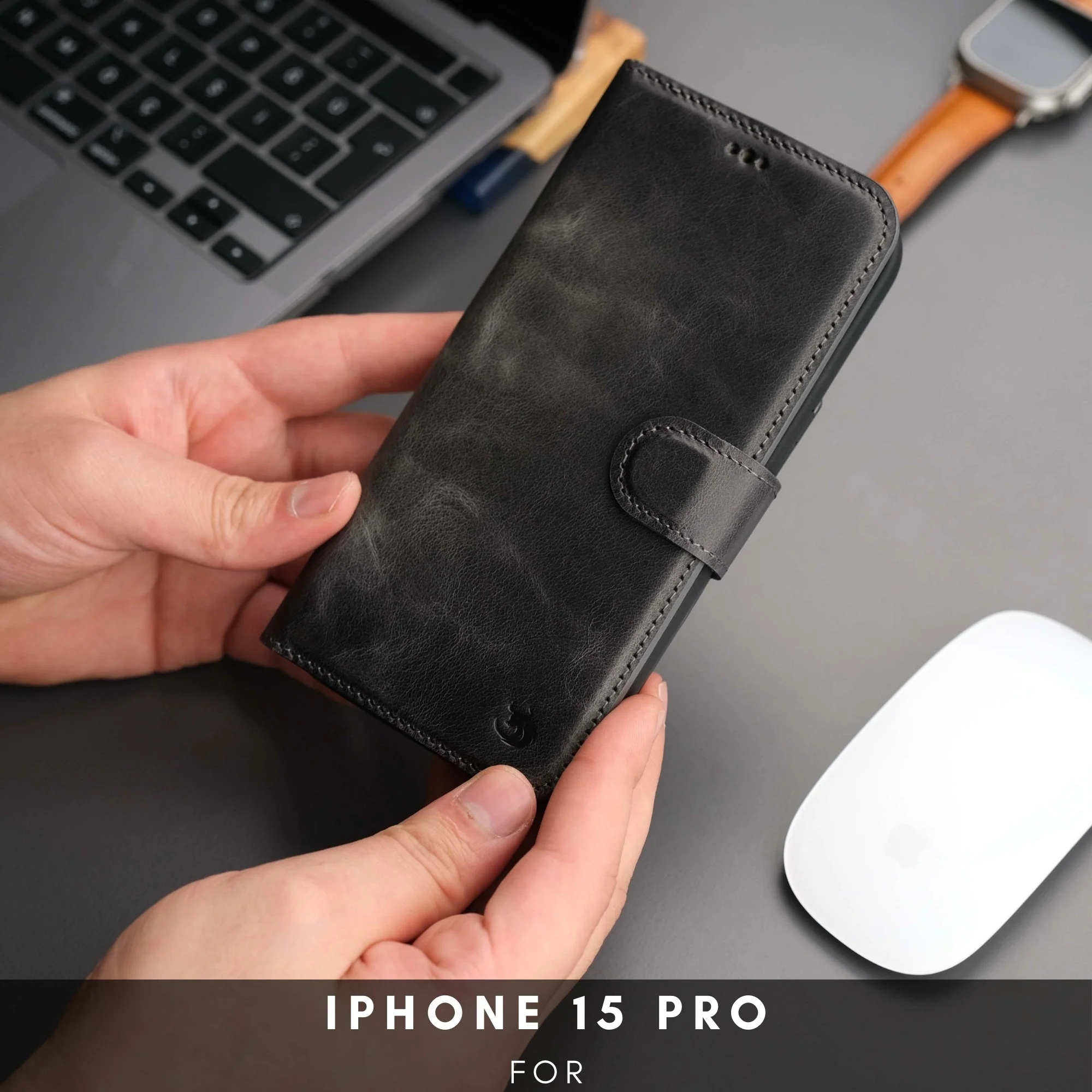 Casper iPhone 16 Pro Wallet Case Leather MagSafe - Image 34
