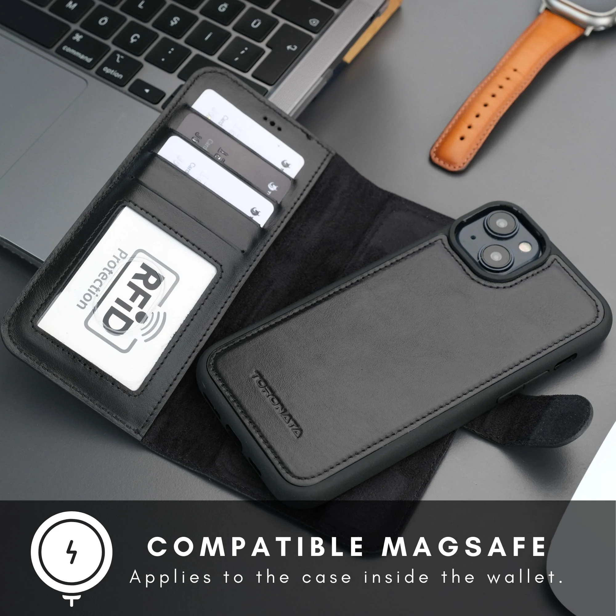 Casper iPhone 16 Wallet Case Leather MagSafe - Image 19
