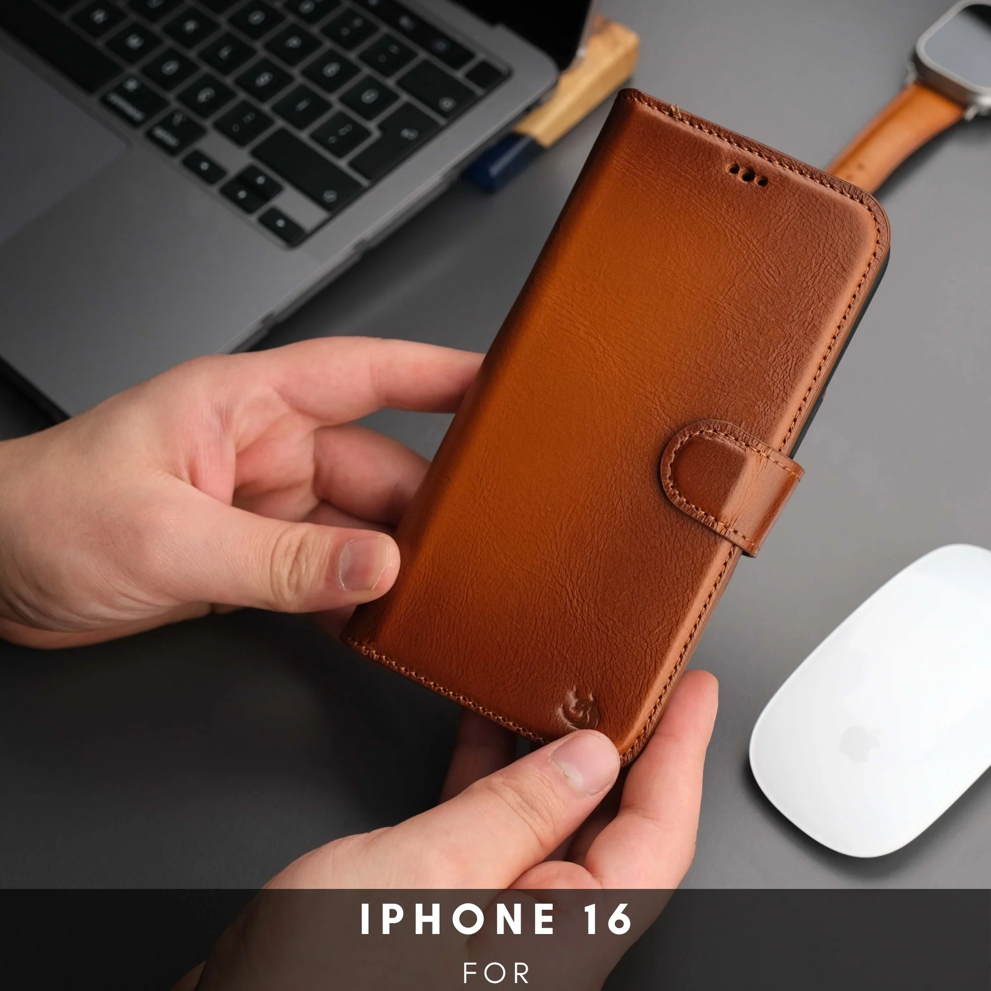 Casper iPhone 16 Wallet Case Leather MagSafe - Image 2
