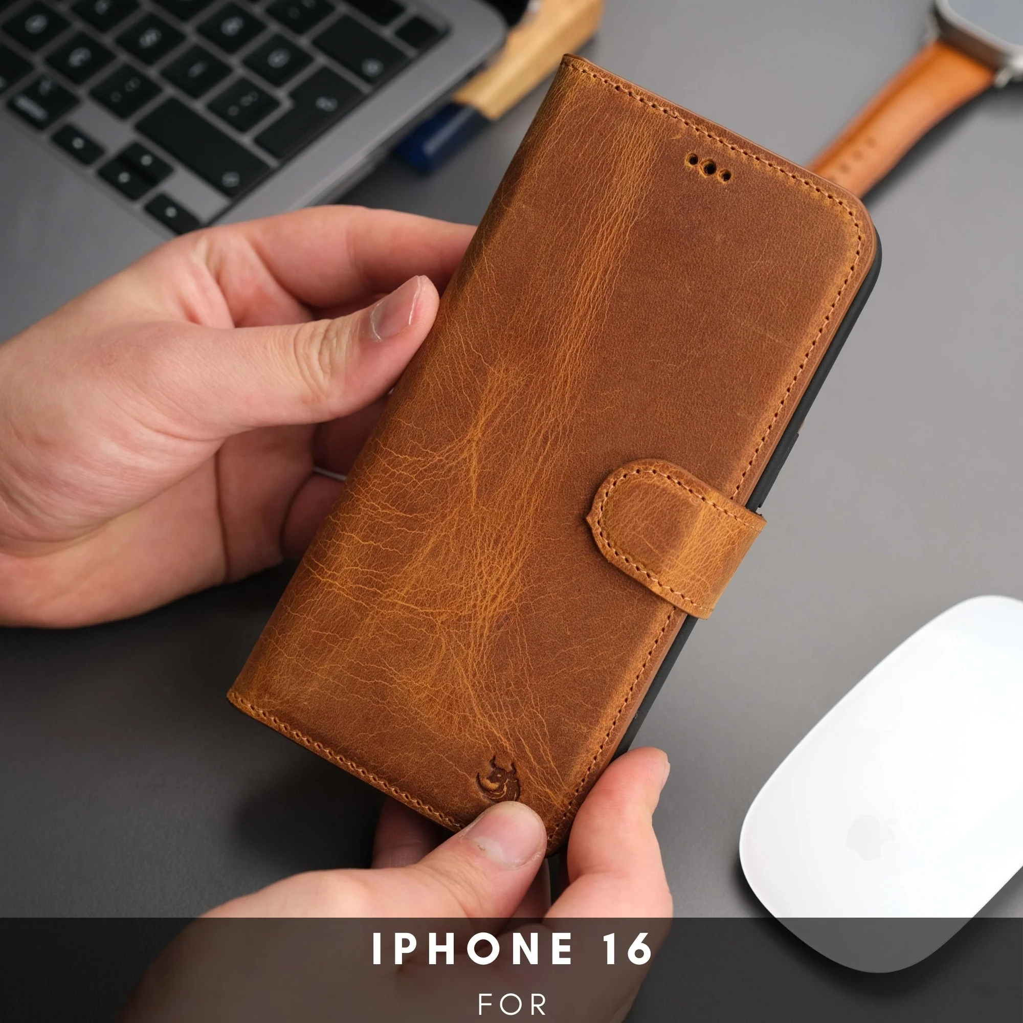 Casper iPhone 16 Wallet Case Leather MagSafe - Image 26