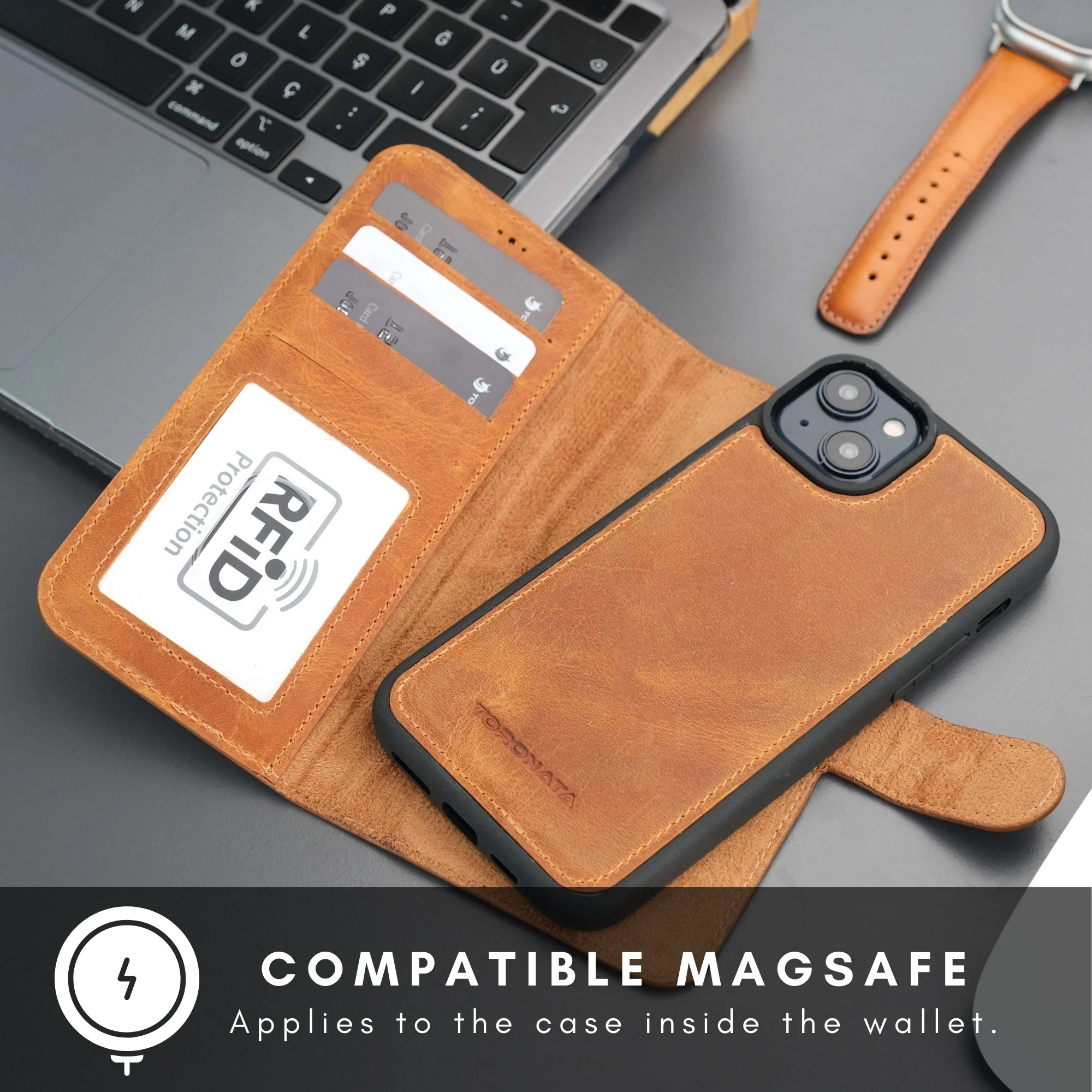 Casper iPhone 16 Wallet Case Leather MagSafe - Image 27