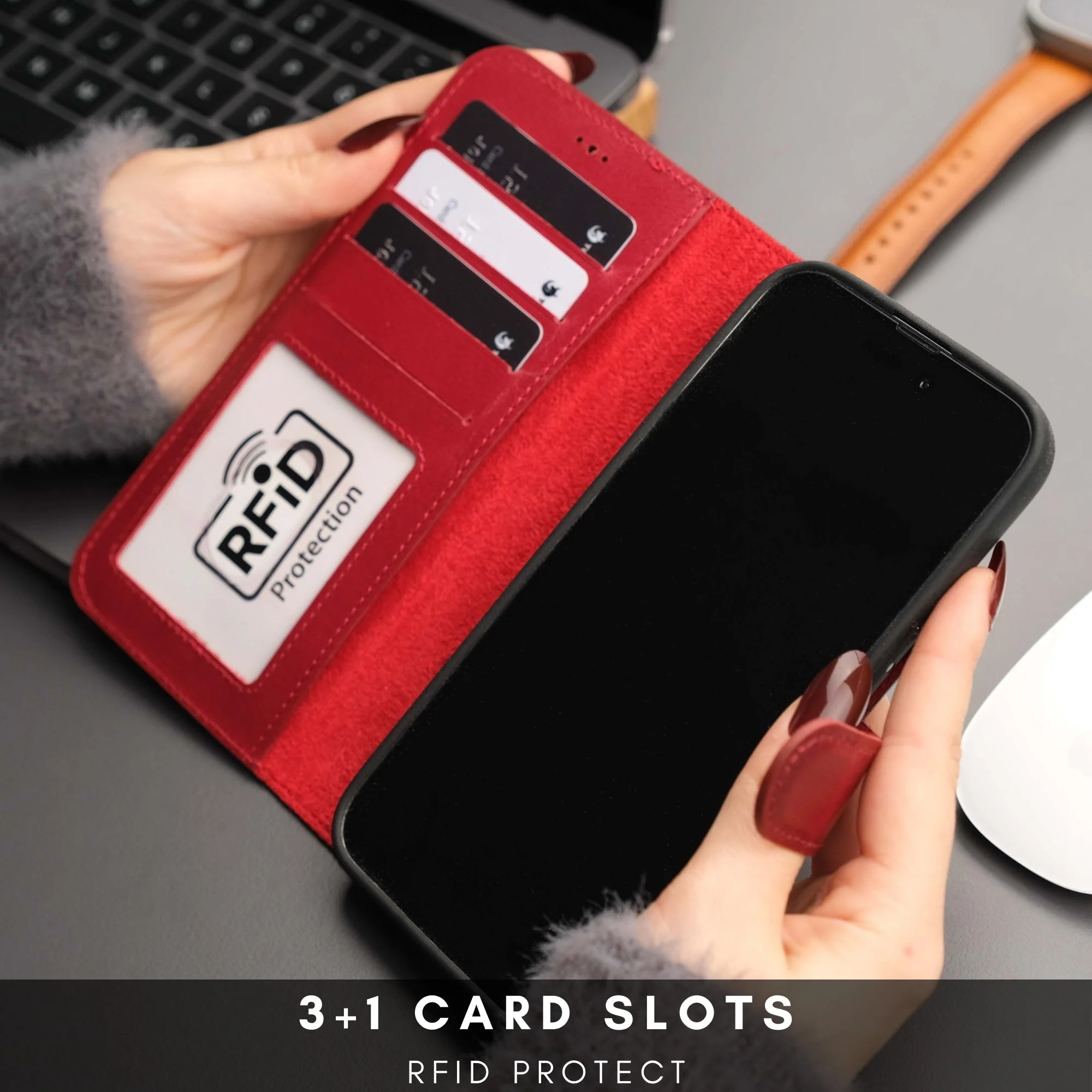 Casper Leather iPhone 14 Pro Max Wallet Case | MagSafe - Image 49