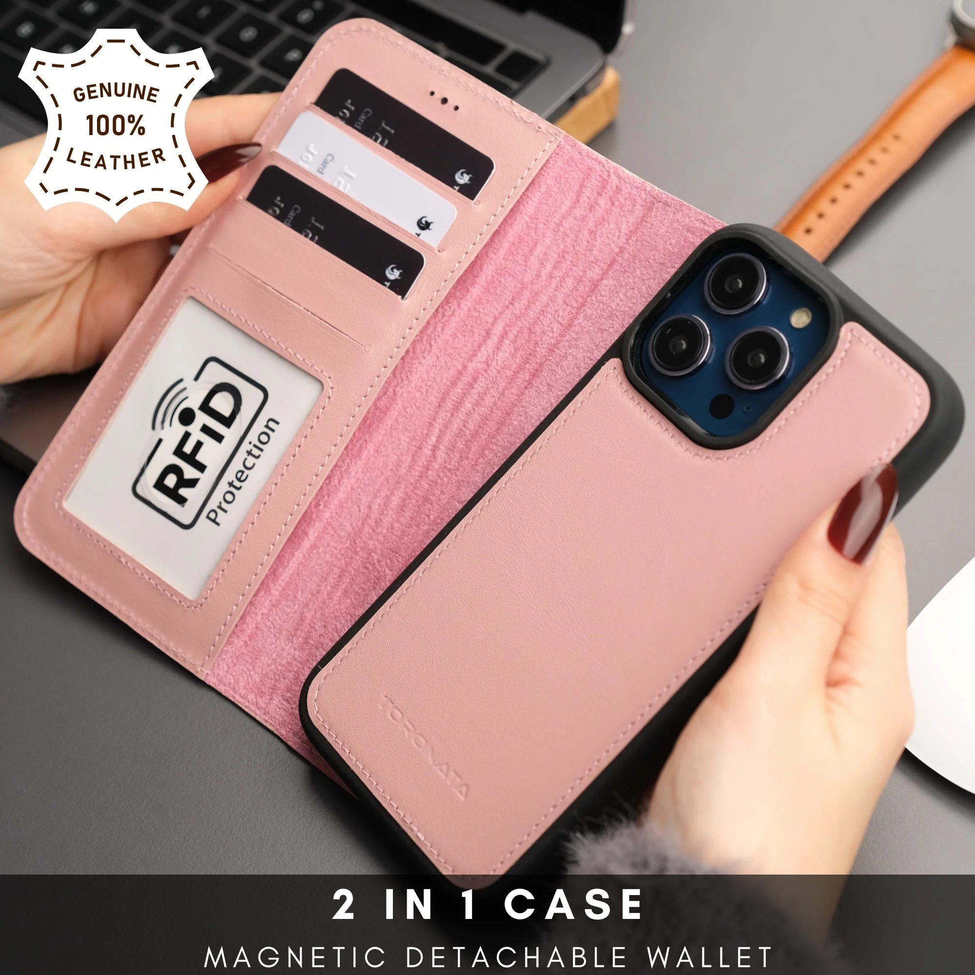 Casper Leather iPhone 14 Pro Max Wallet Case | MagSafe - Image 56