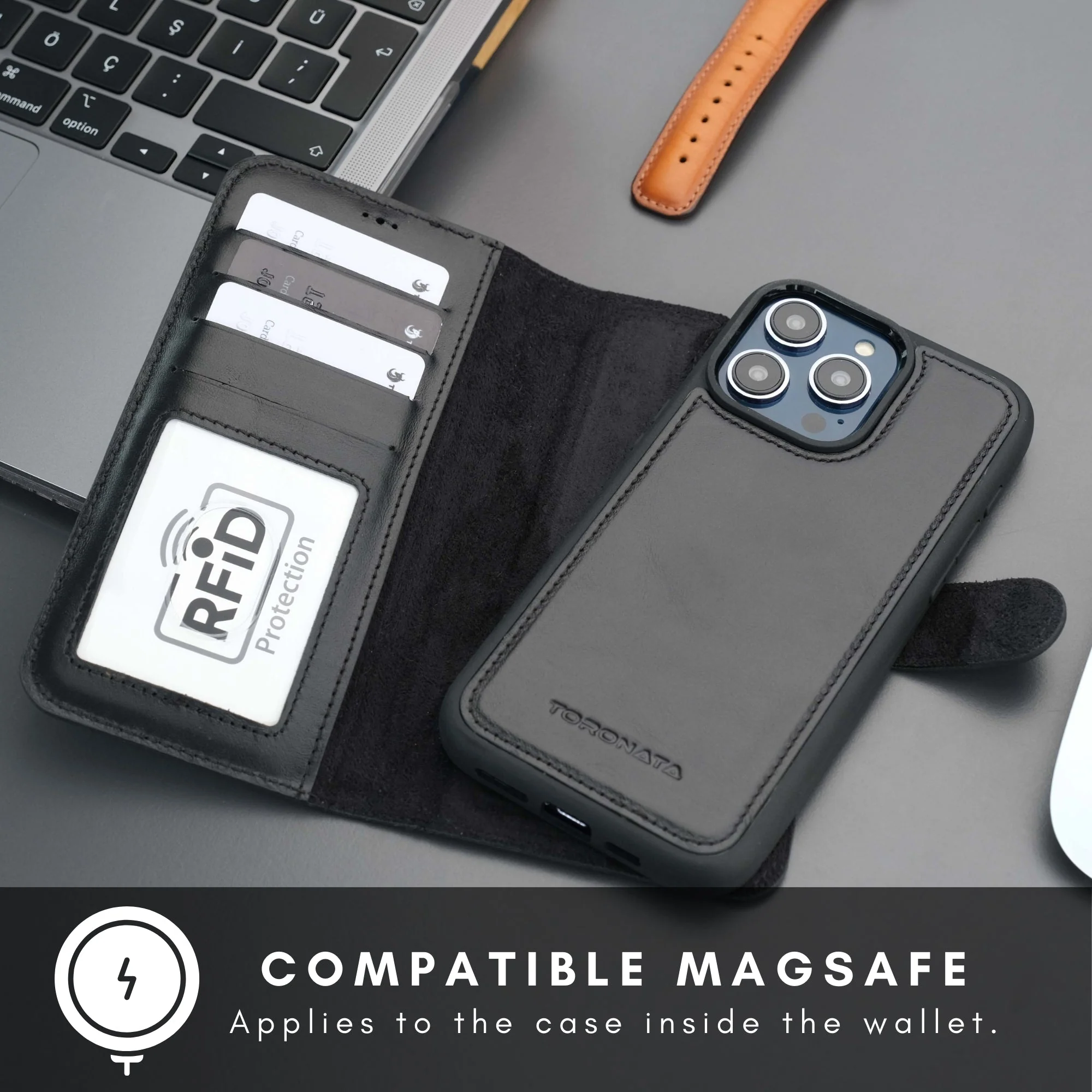 Casper Leather iPhone 14 Pro Wallet Case | MagSafe - Image 23
