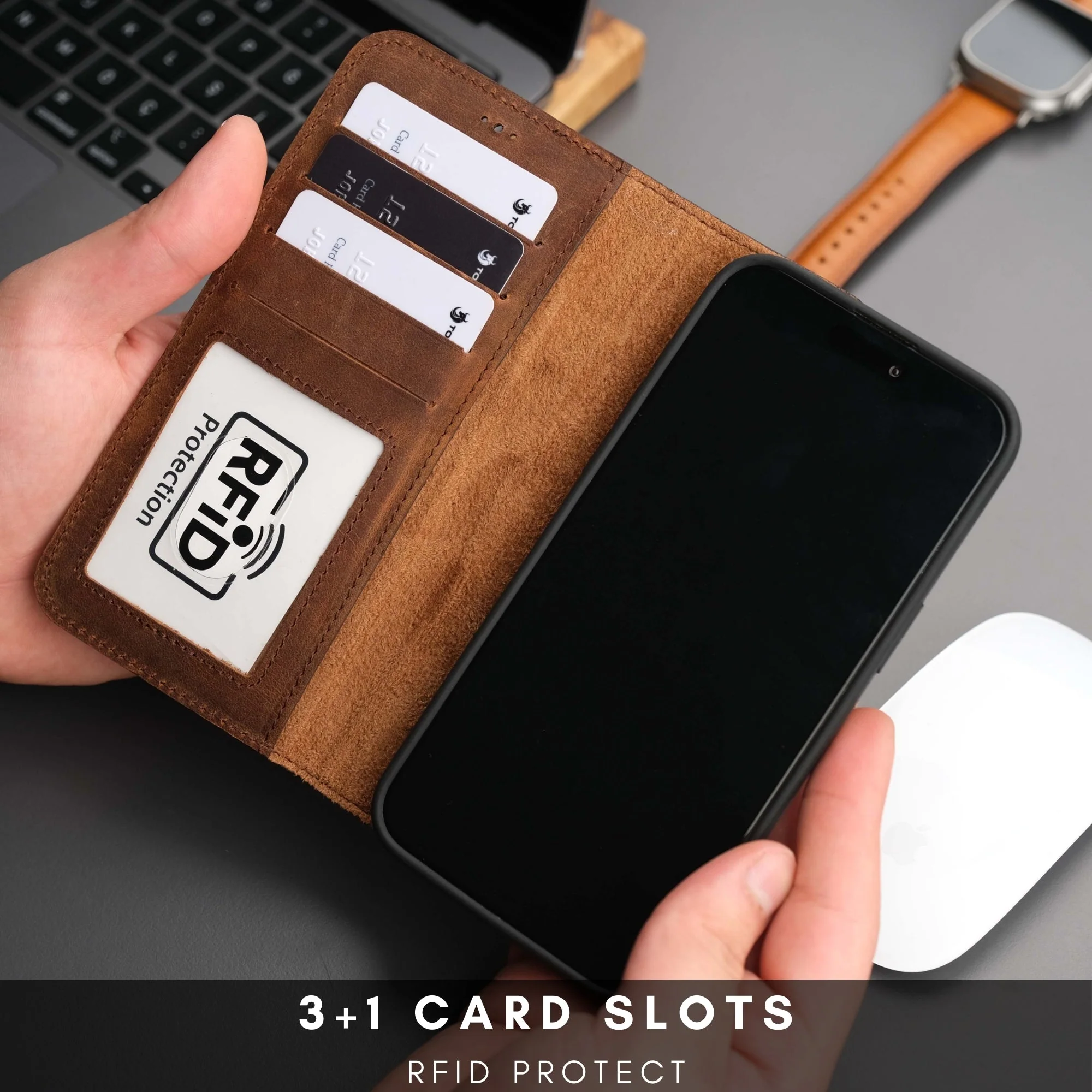 Casper Leather iPhone 14 Pro Wallet Case | MagSafe - Image 4