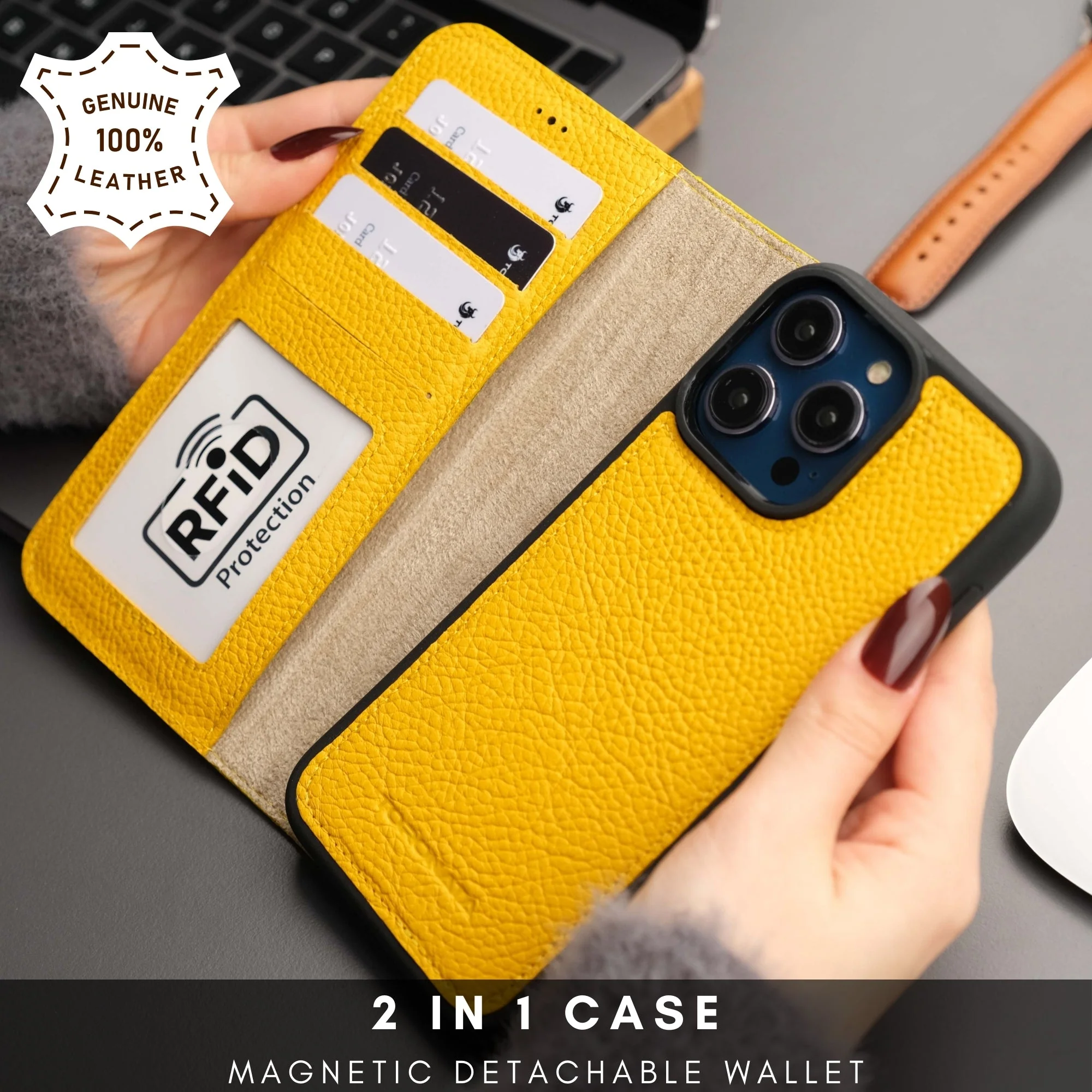 Casper Leather iPhone 14 Pro Wallet Case | MagSafe - Image 65