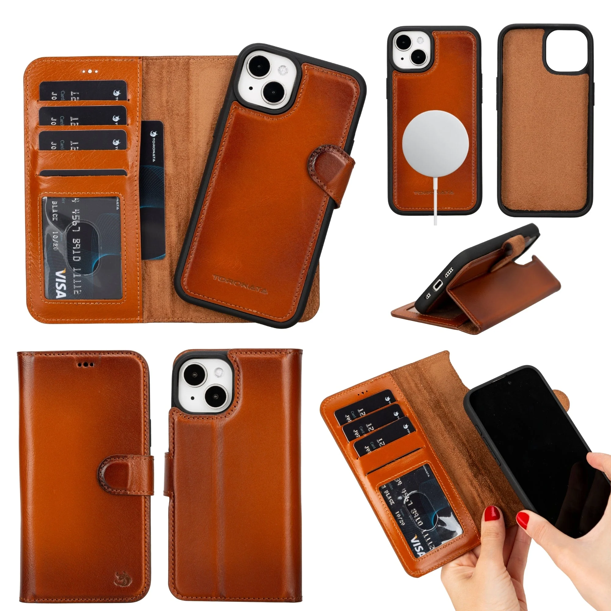 Casper Leather iPhone 14 Wallet Case | MagSafe - Image 19