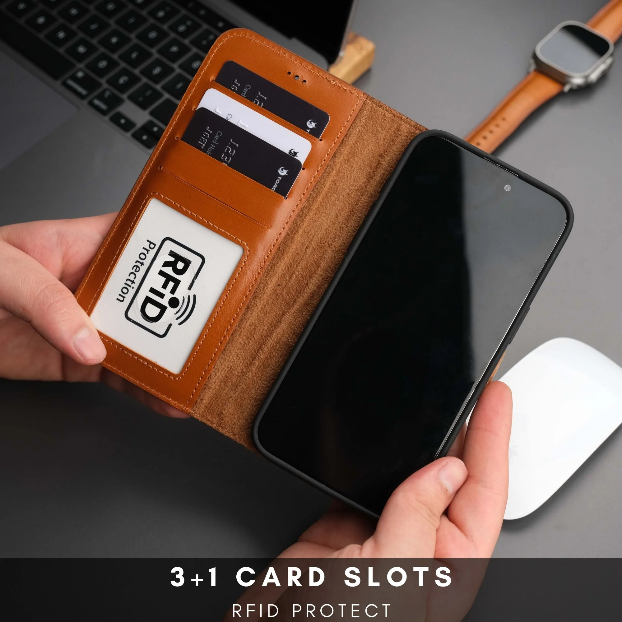 Casper Leather iPhone 14 Wallet Case | MagSafe - Image 22