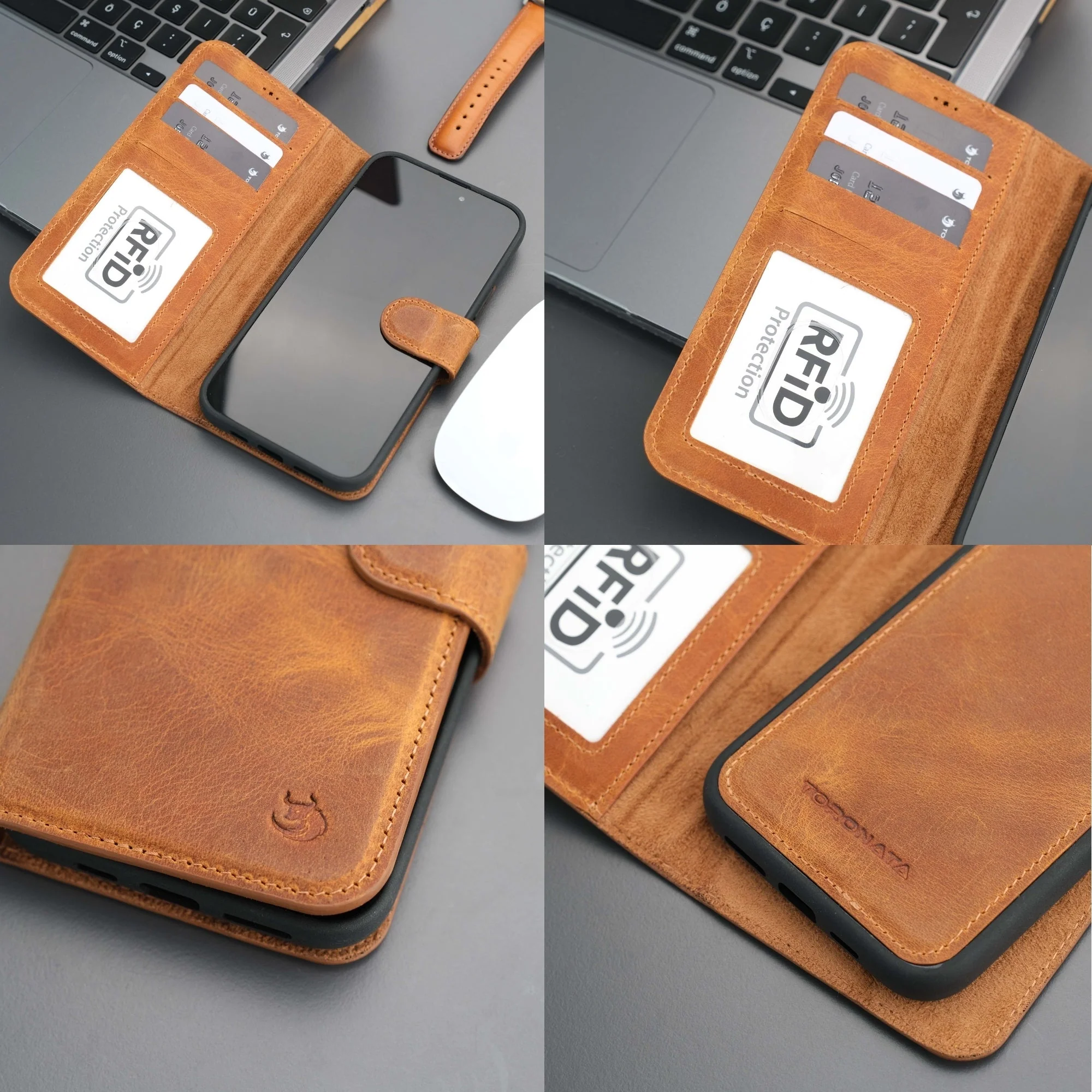 Casper Leather iPhone 14 Wallet Case | MagSafe - Image 36