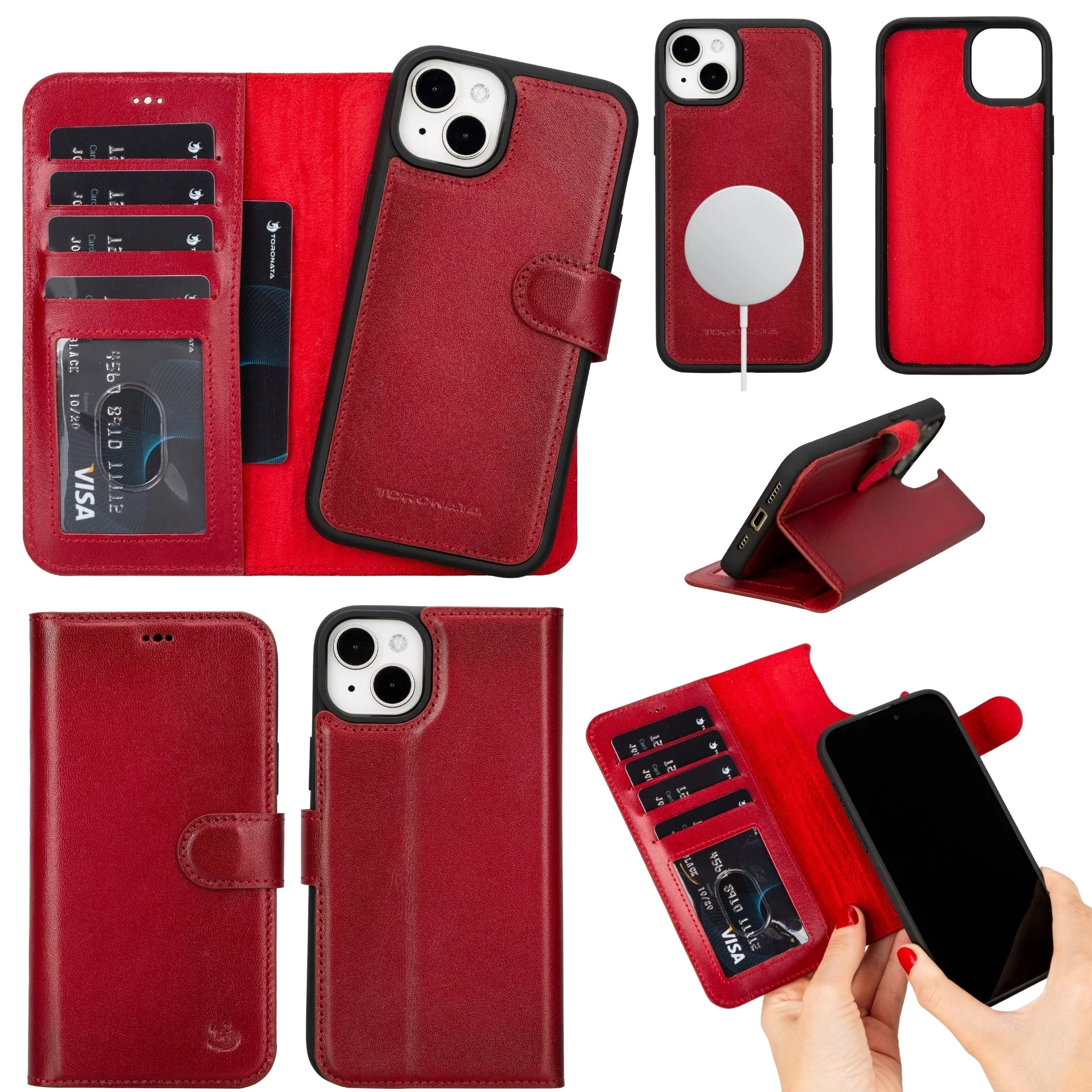 Casper Leather iPhone 14 Wallet Case | MagSafe - Image 46