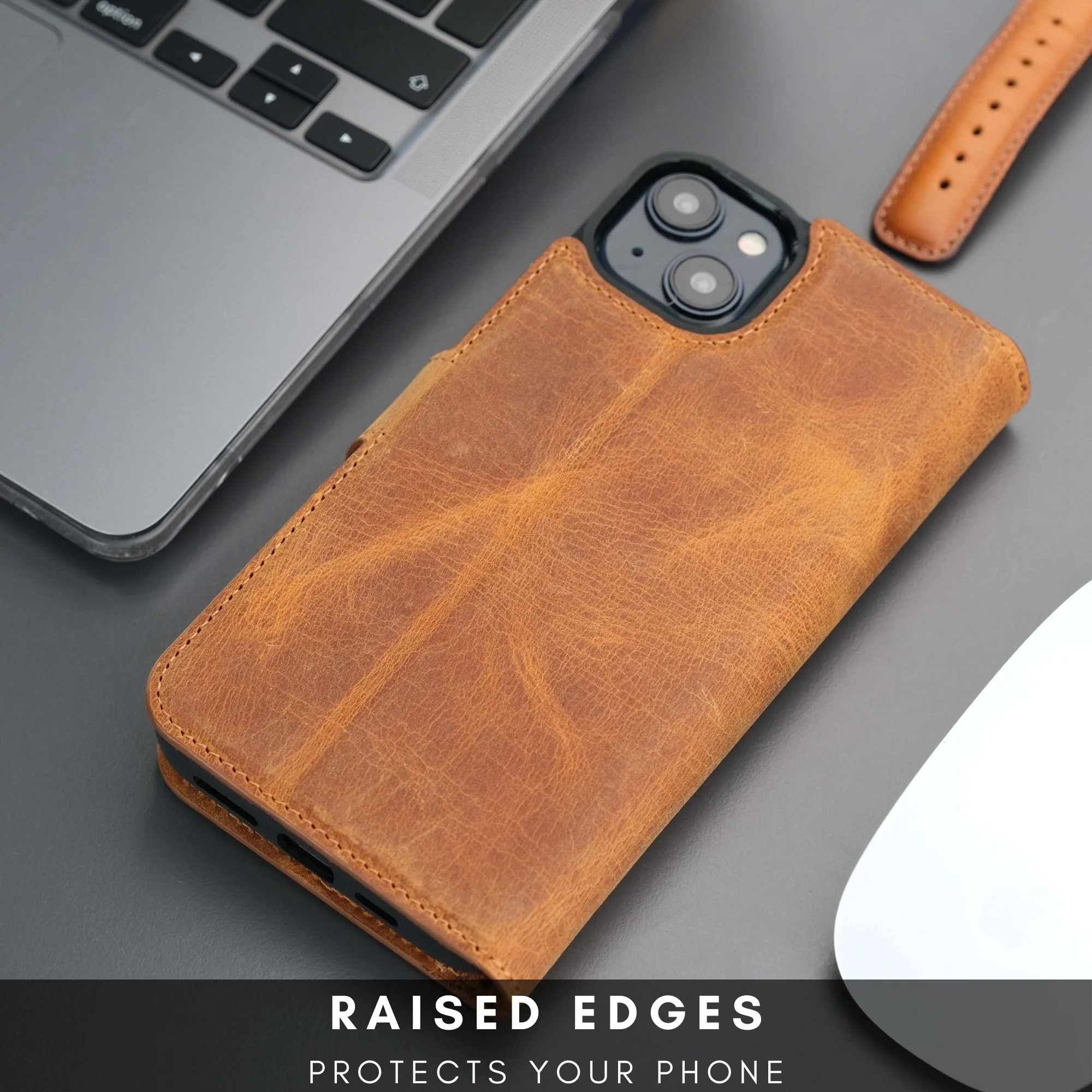 Casper Leather iPhone 15 Plus Wallet Case | Detachable MagSafe Compatible RFID Protection - Image 33