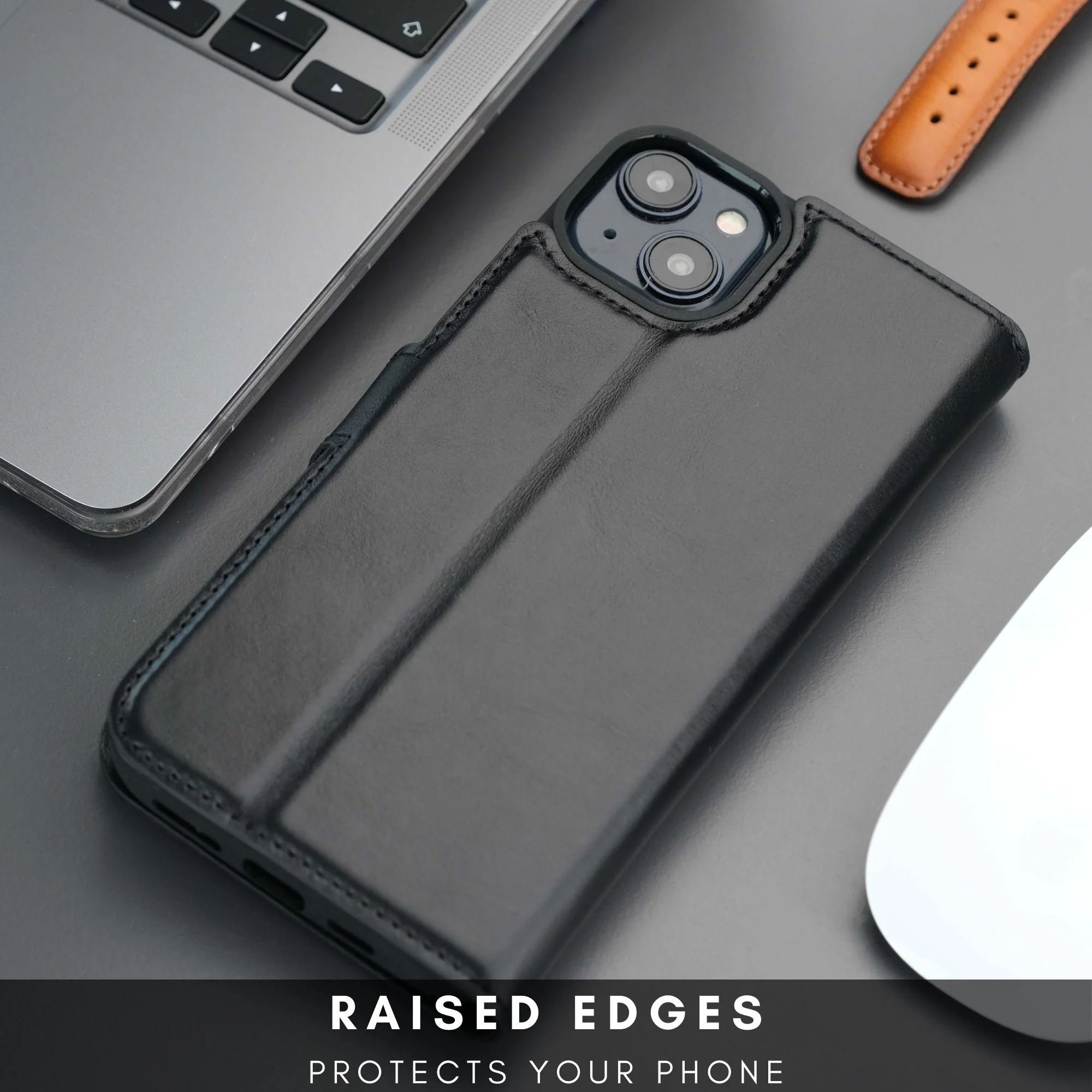 Casper Leather iPhone 15 Plus Wallet Case | Detachable MagSafe Compatible RFID Protection - Image 6