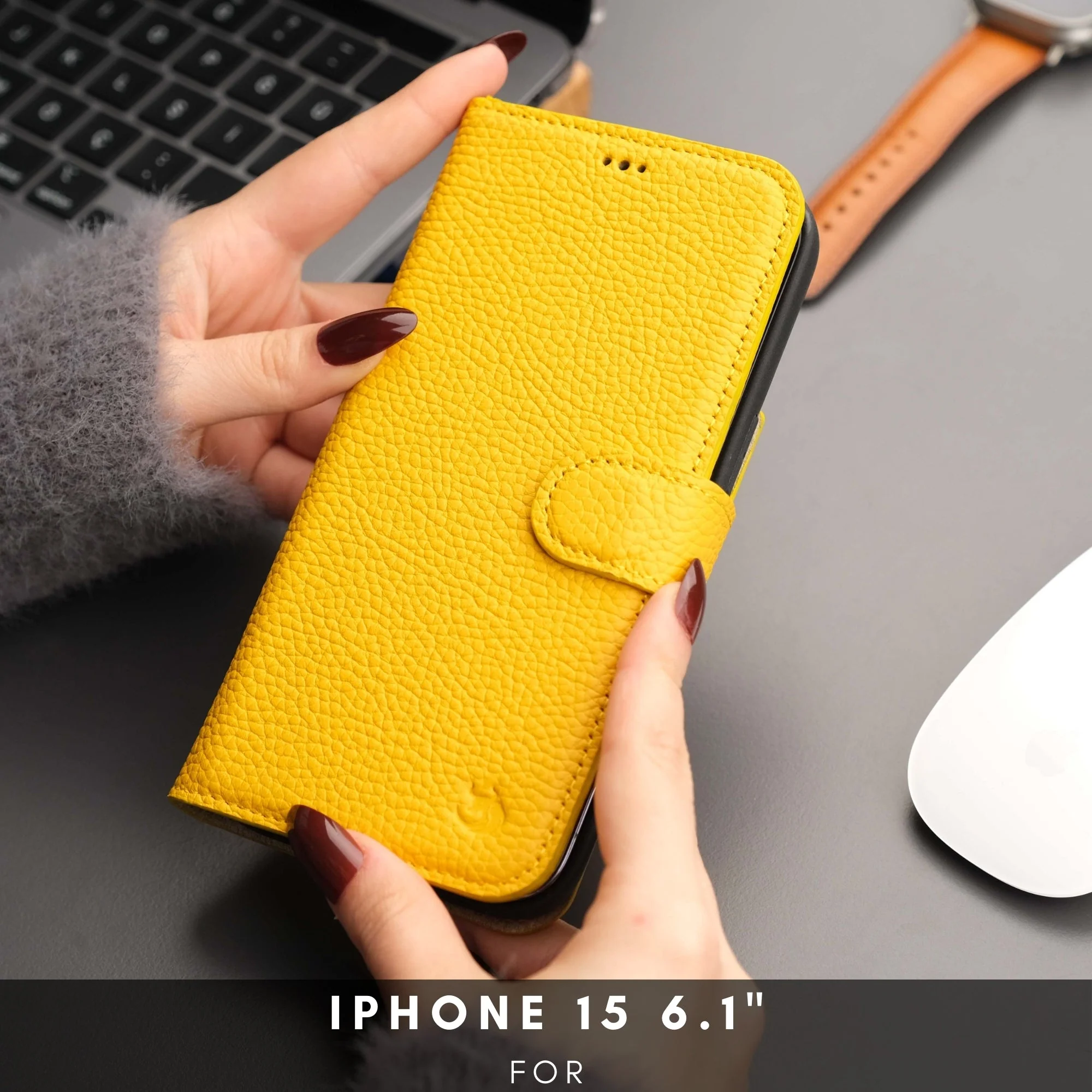 Casper Leather iPhone 15 Plus Wallet Case | Detachable MagSafe Compatible RFID Protection - Image 71