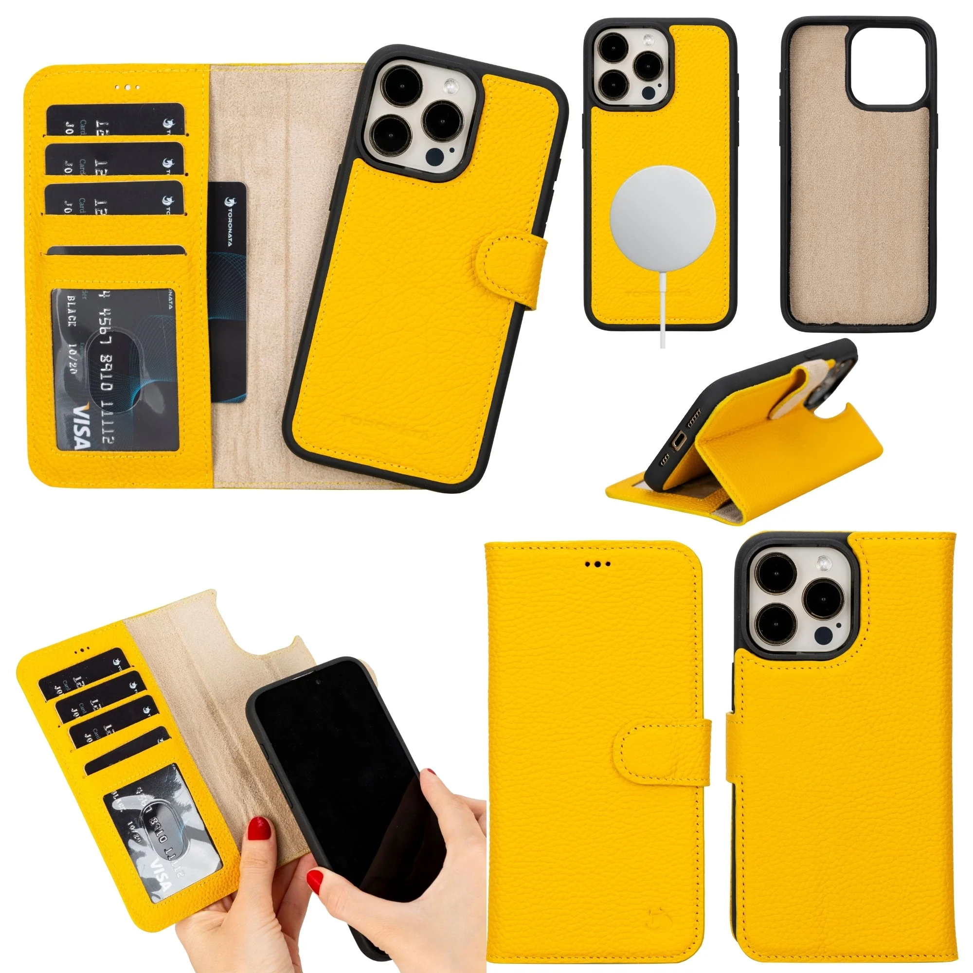 Casper Leather iPhone 15 Pro Max Wallet Case | Detachable MagSafe Compatible RFID Protection - Image 64