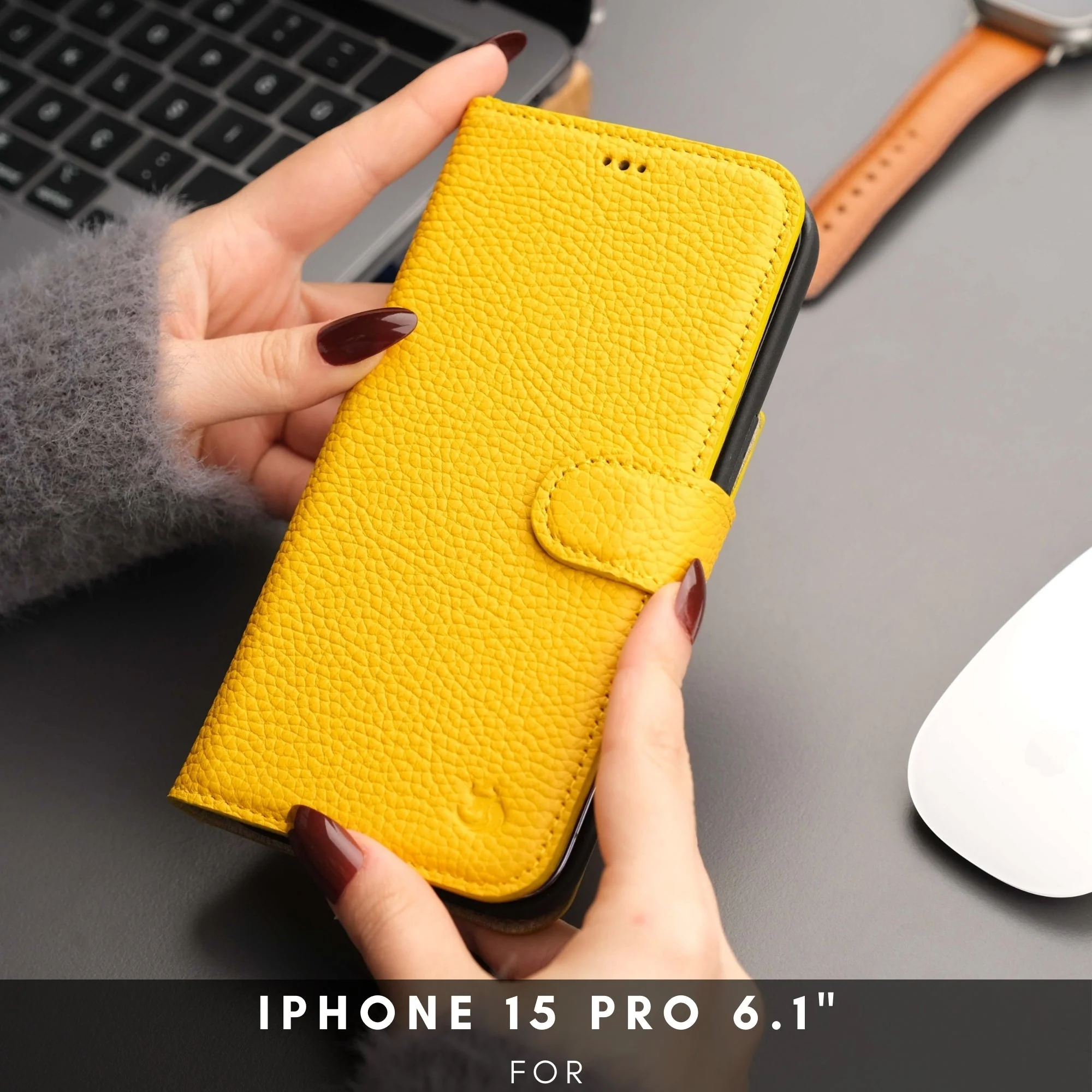 Casper Leather iPhone 15 Pro Wallet Case | Detachable MagSafe Compatible RFID Protection - Image 12